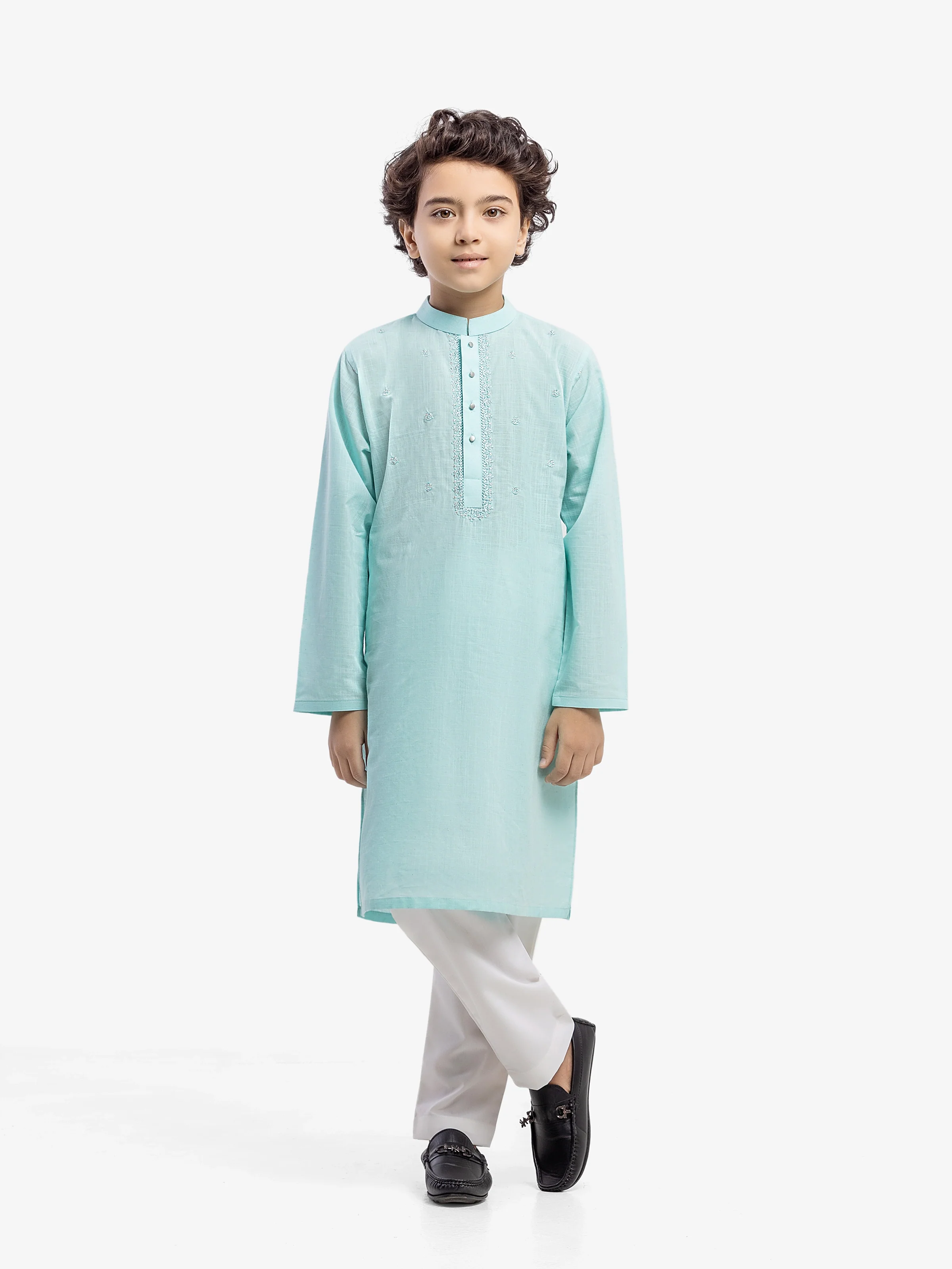 Boy's Aqua Kurta - EBTK5-4056