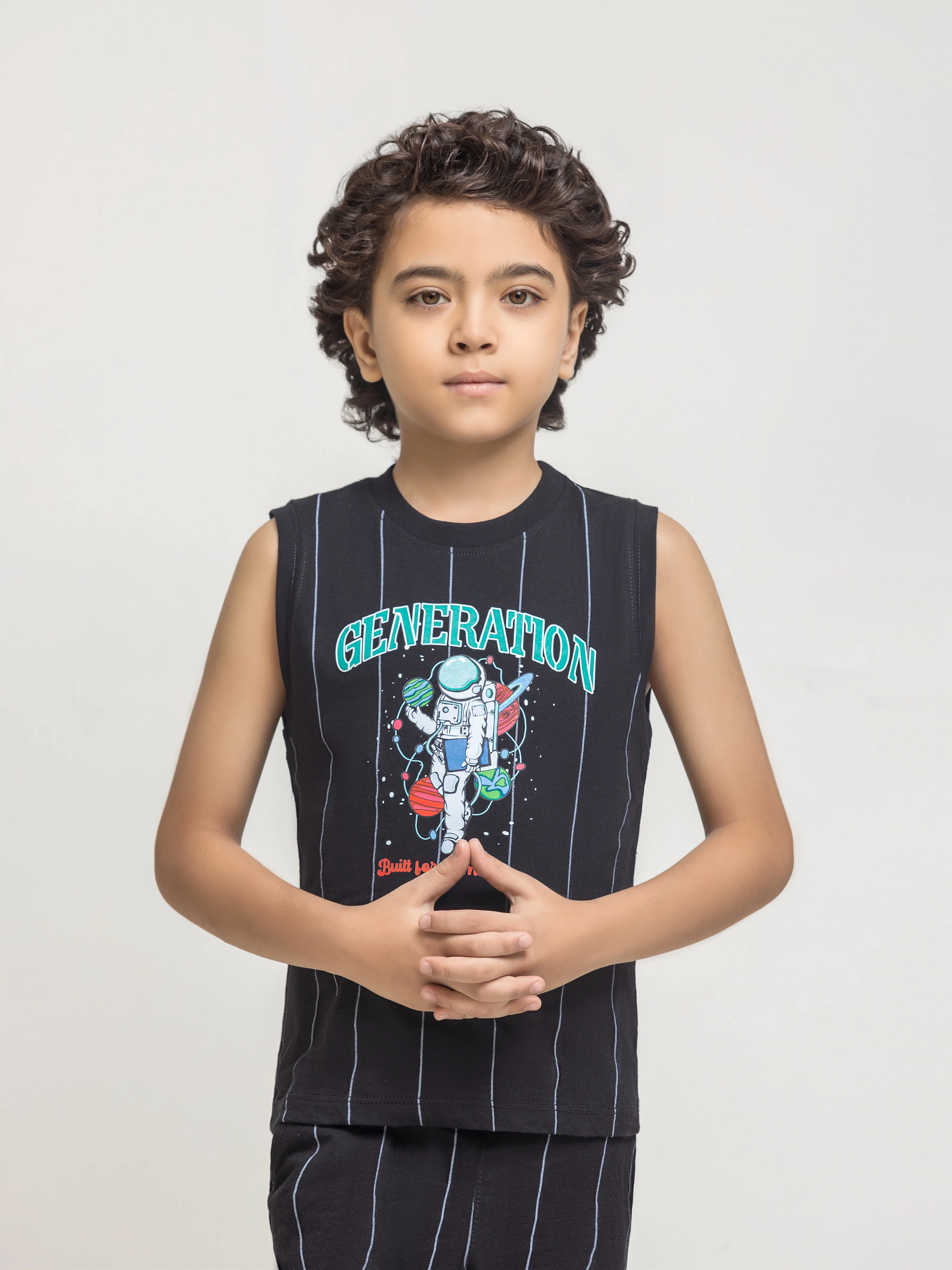 Boy's Black Co Ord Set - EBTCS6-042 - Image 2