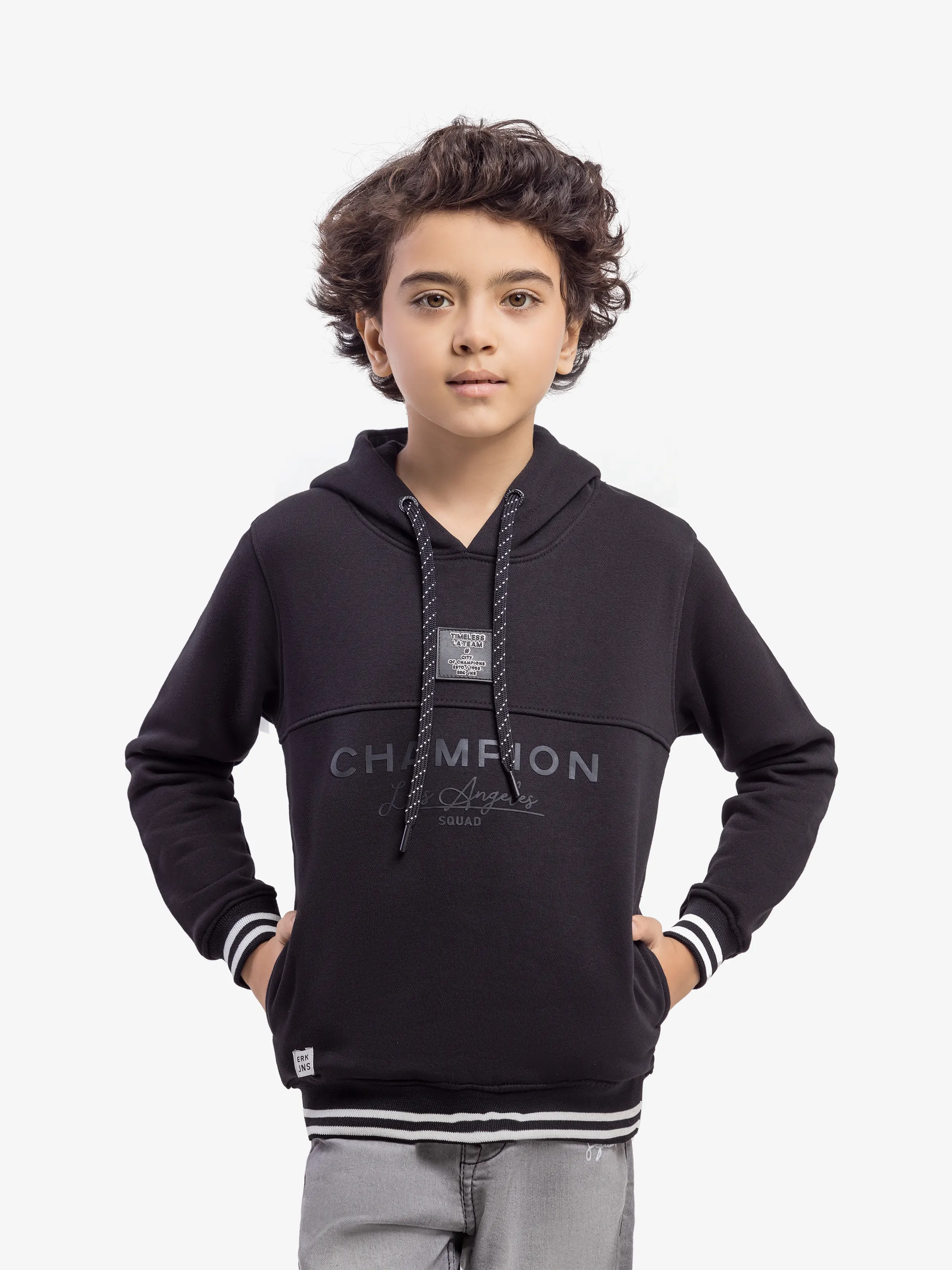 Boy's Black Hoodie - EBTH5-010