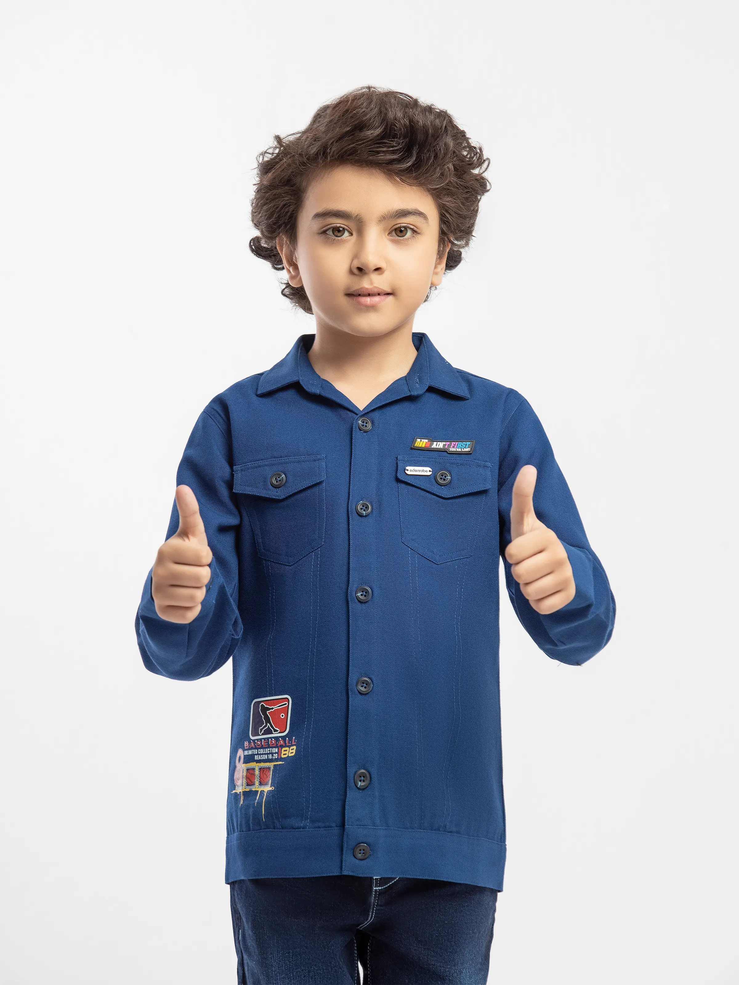 Boy's Blue Shacket - EBTJS5-002