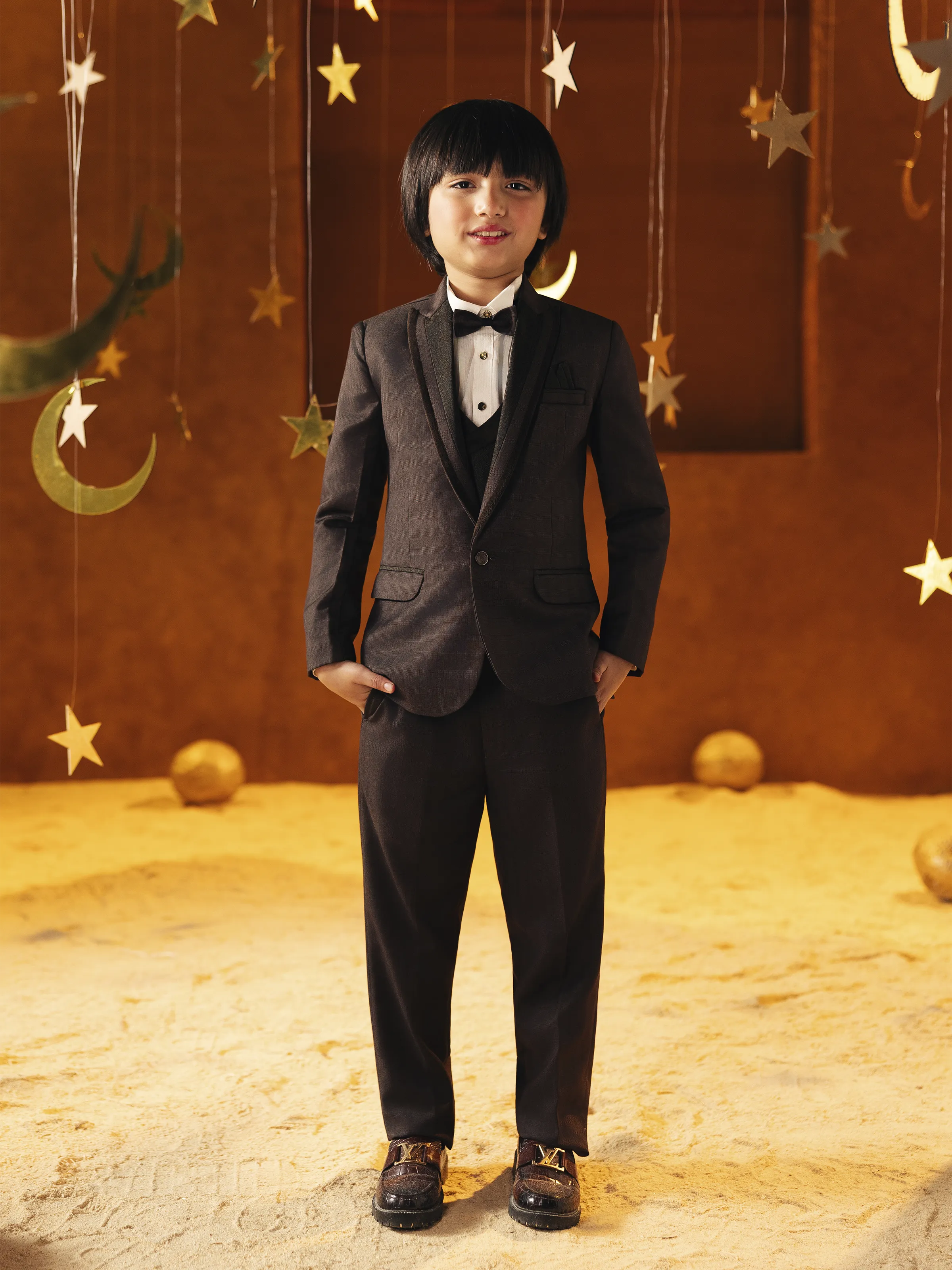 Boy's Burgundy Coat Pant - EBTCPC5-4511