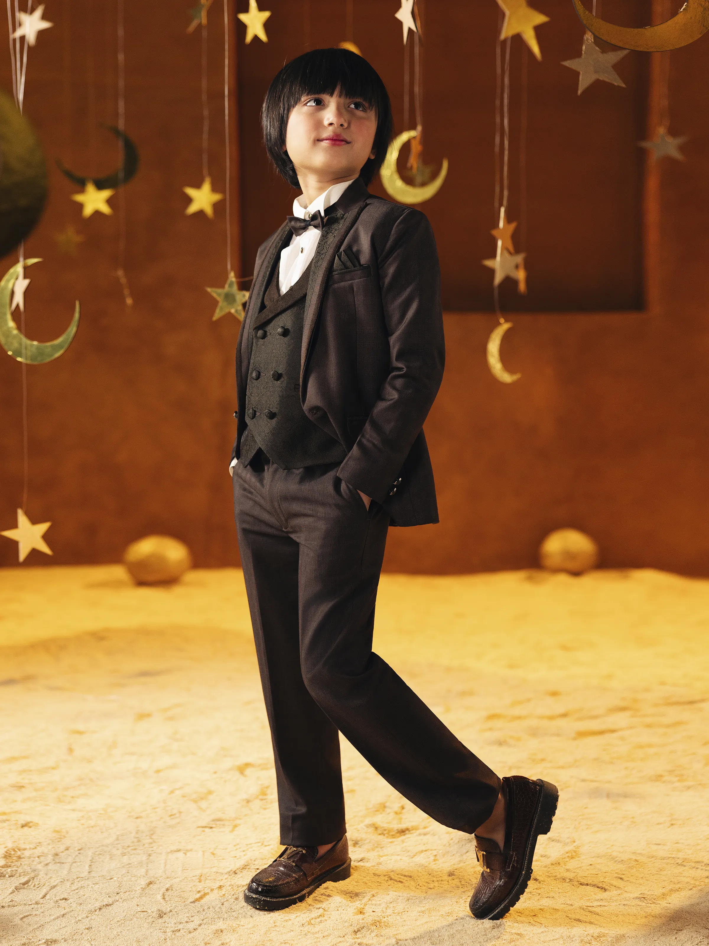Boy's Burgundy Coat Pant - EBTCPC5-4511 - Image 3