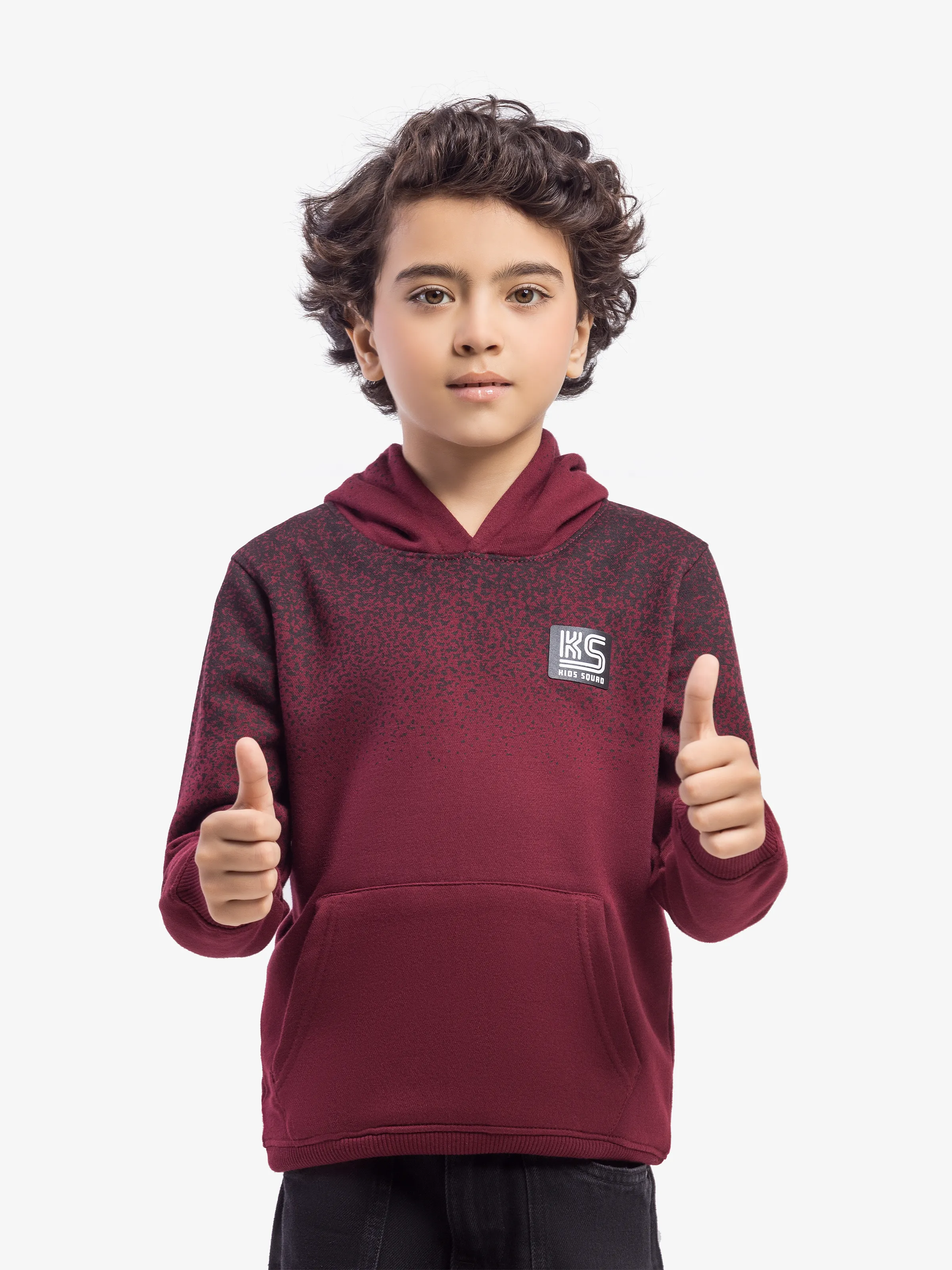 Boy's Maroon Hoodie - EBTH5-020