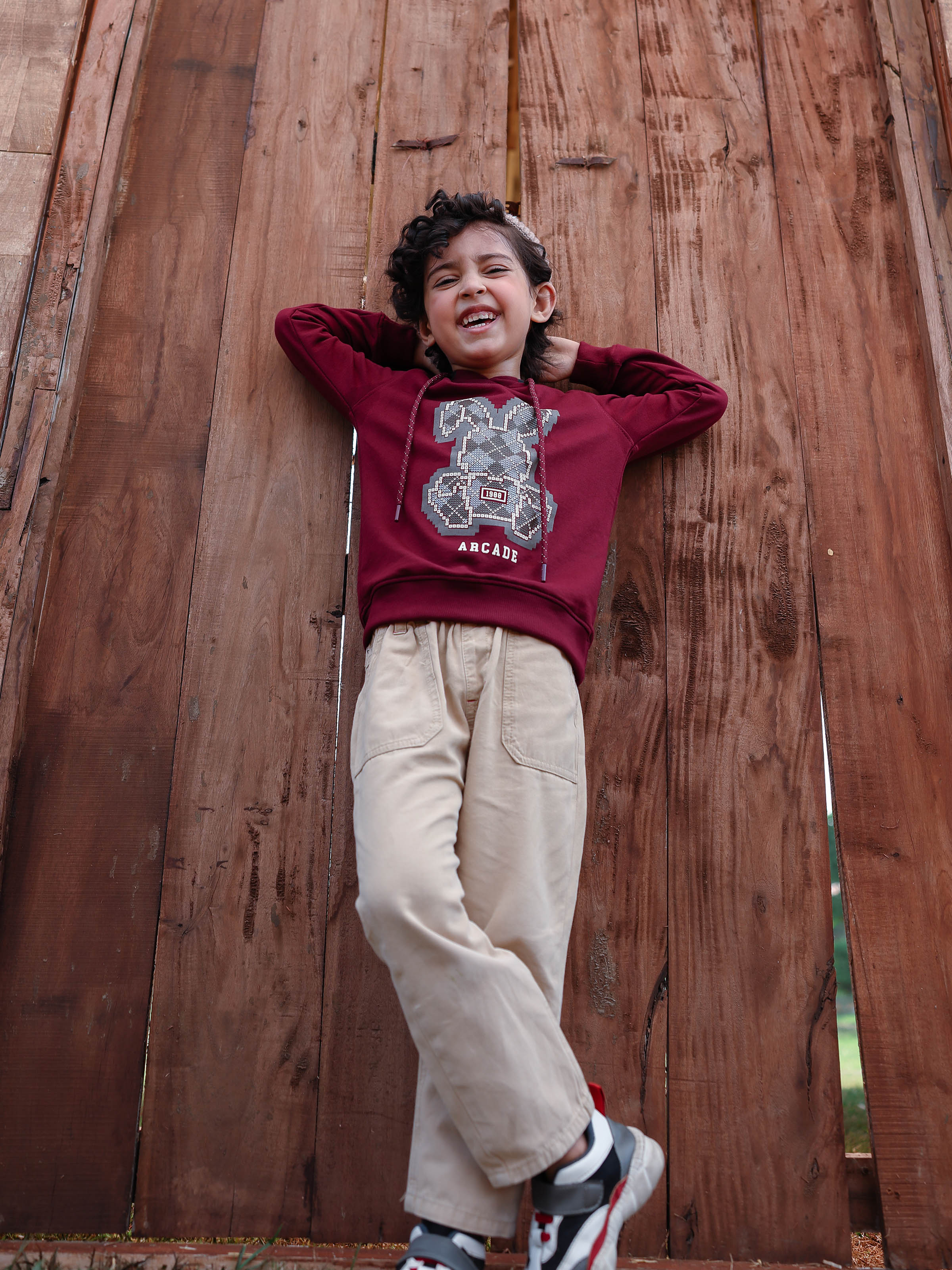 Boy's Maroon Hoodie - EBTH5-021