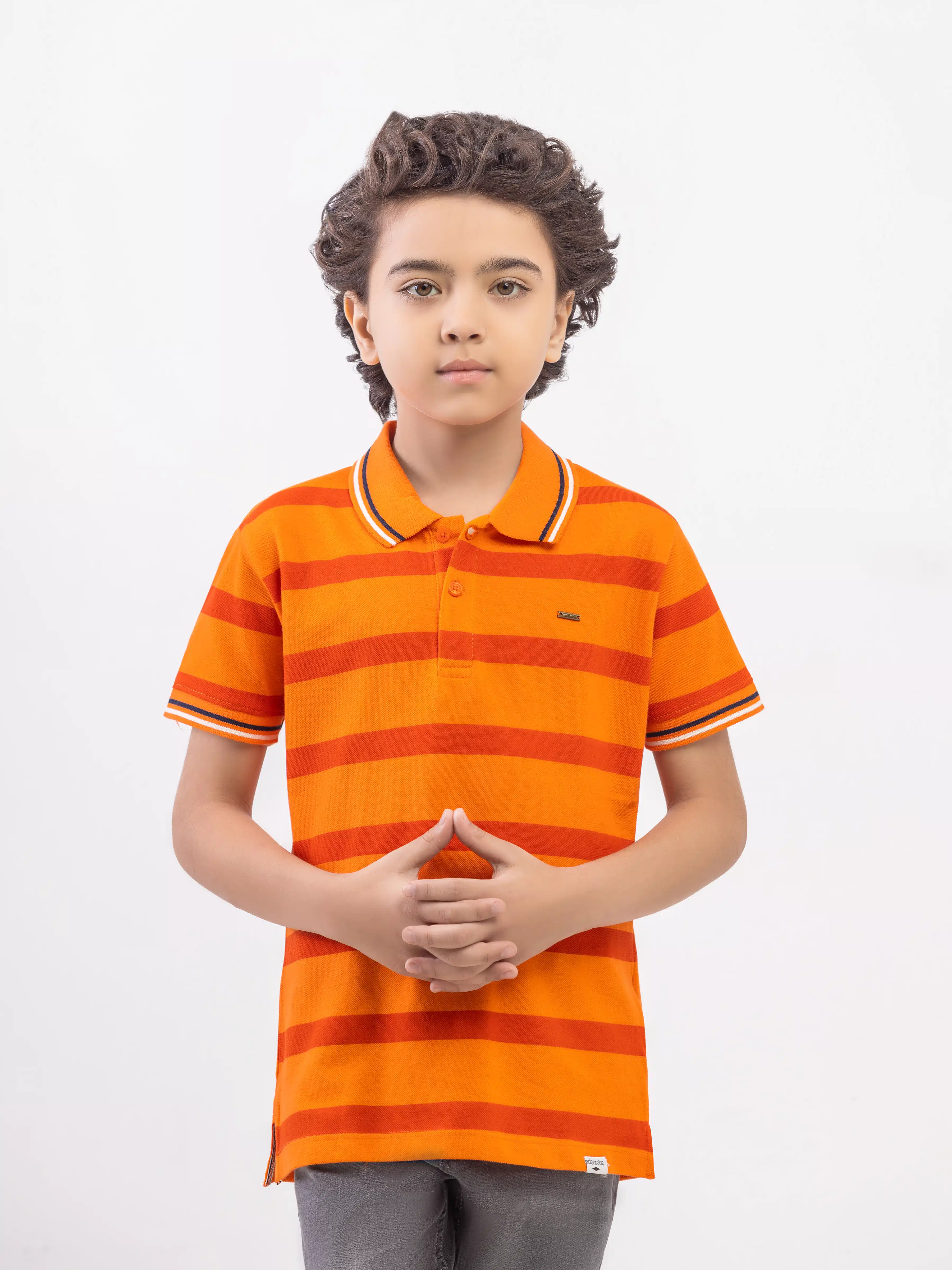 Boy's Orange Polo Shirt - EBTPS6-010