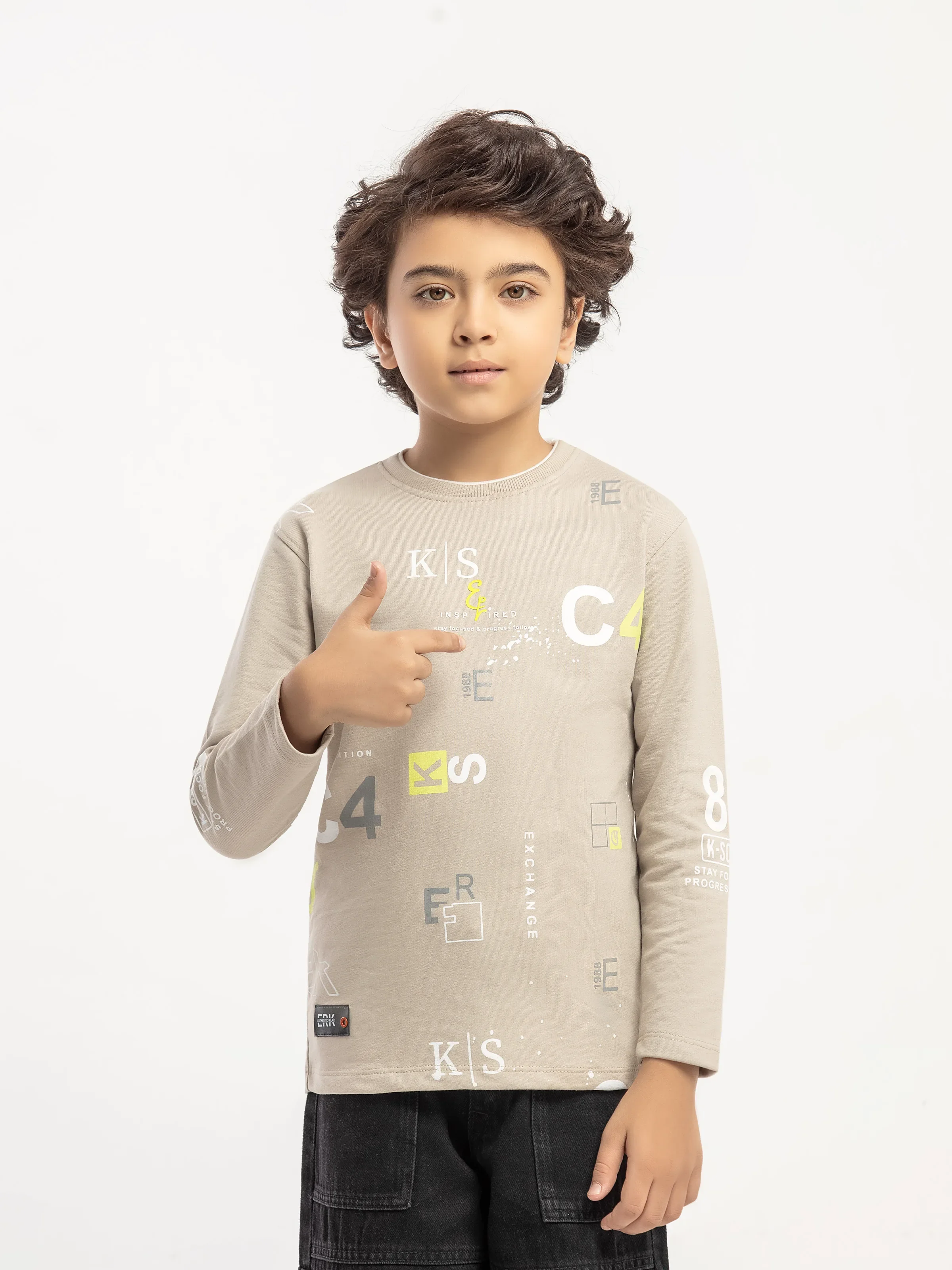Boy's Silver Grey Sweatshirt - EBTSS5-020