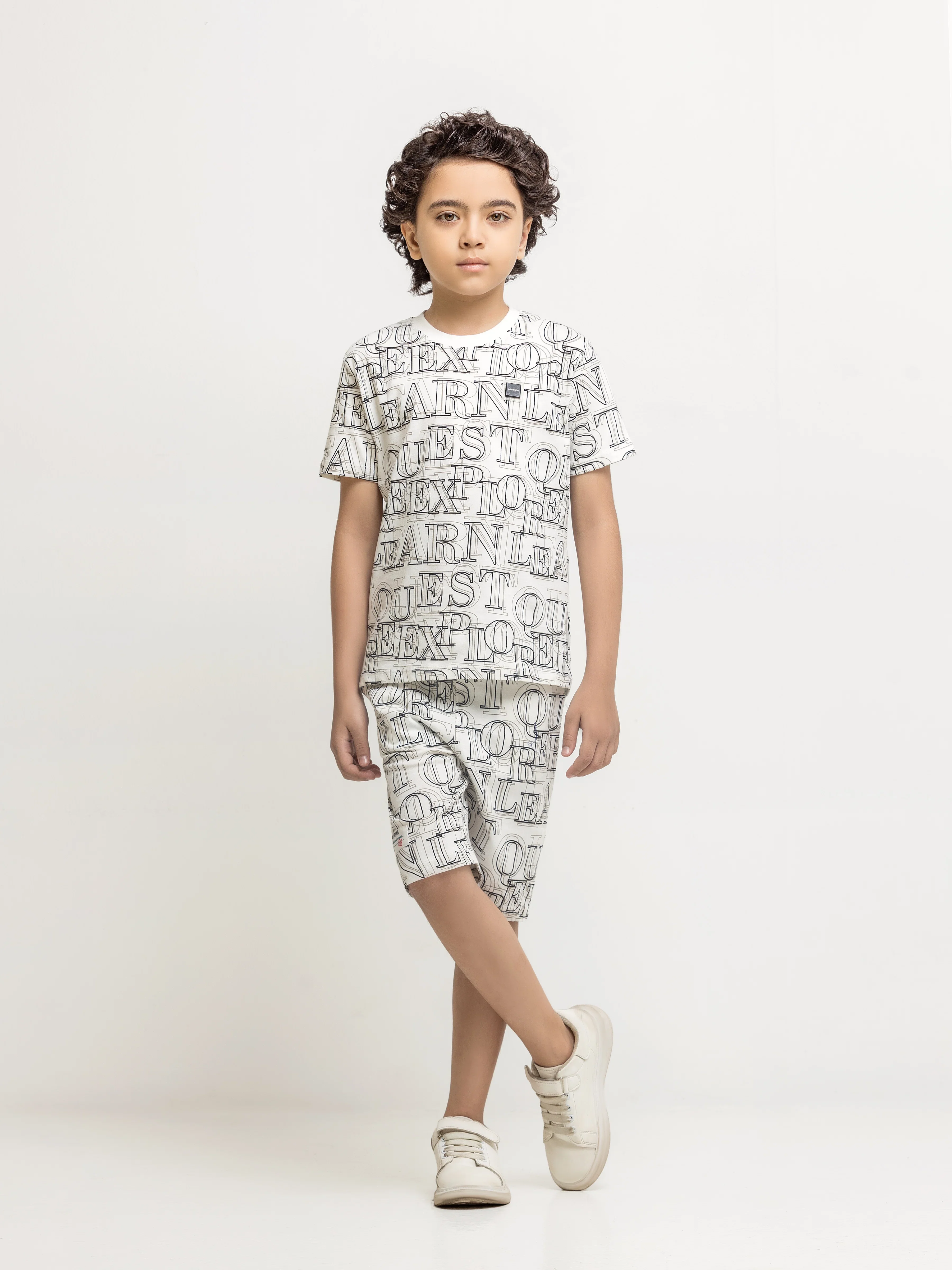 Boy's White Co Ord Set - EBTCS6-037
