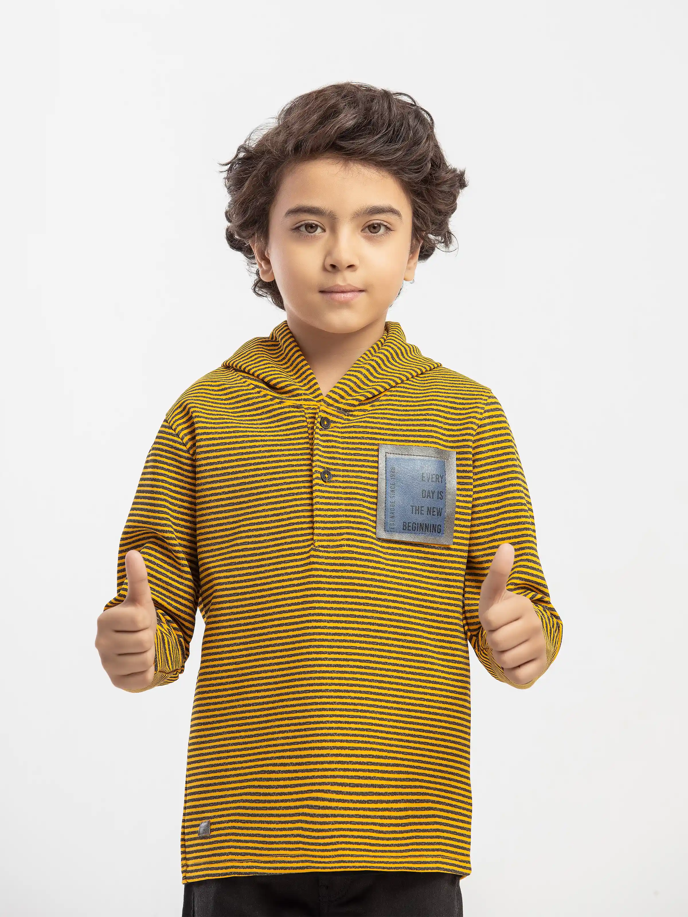 Boy's Yellow Hoodie - EBTH5-003