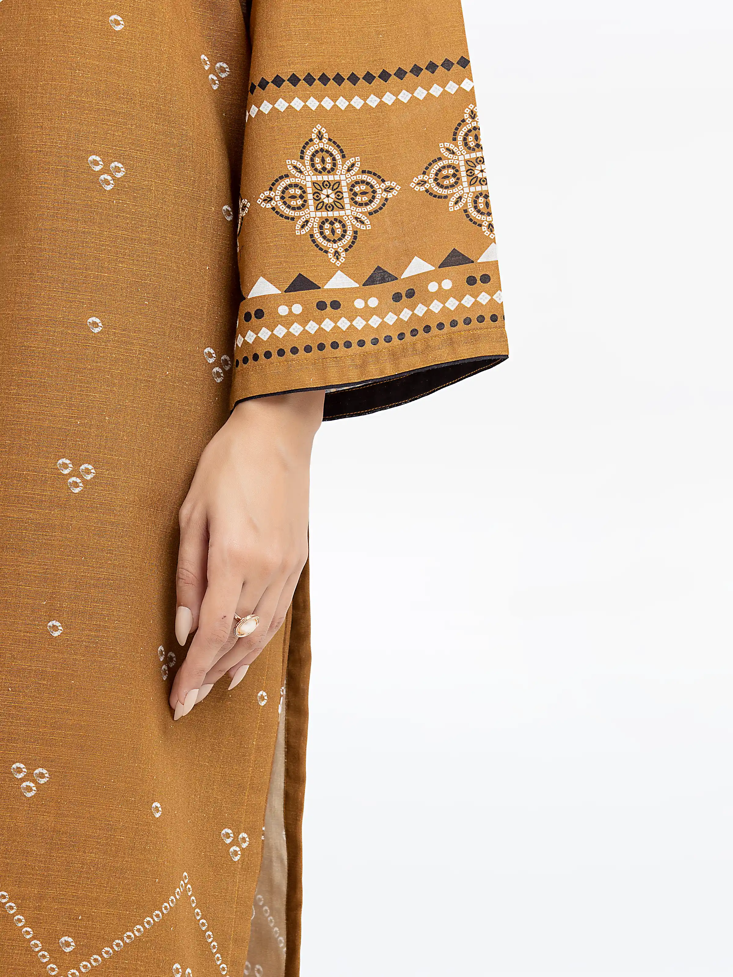 Pret Printed Khaddar Shirt - EWTKP24-81393S - Image 4