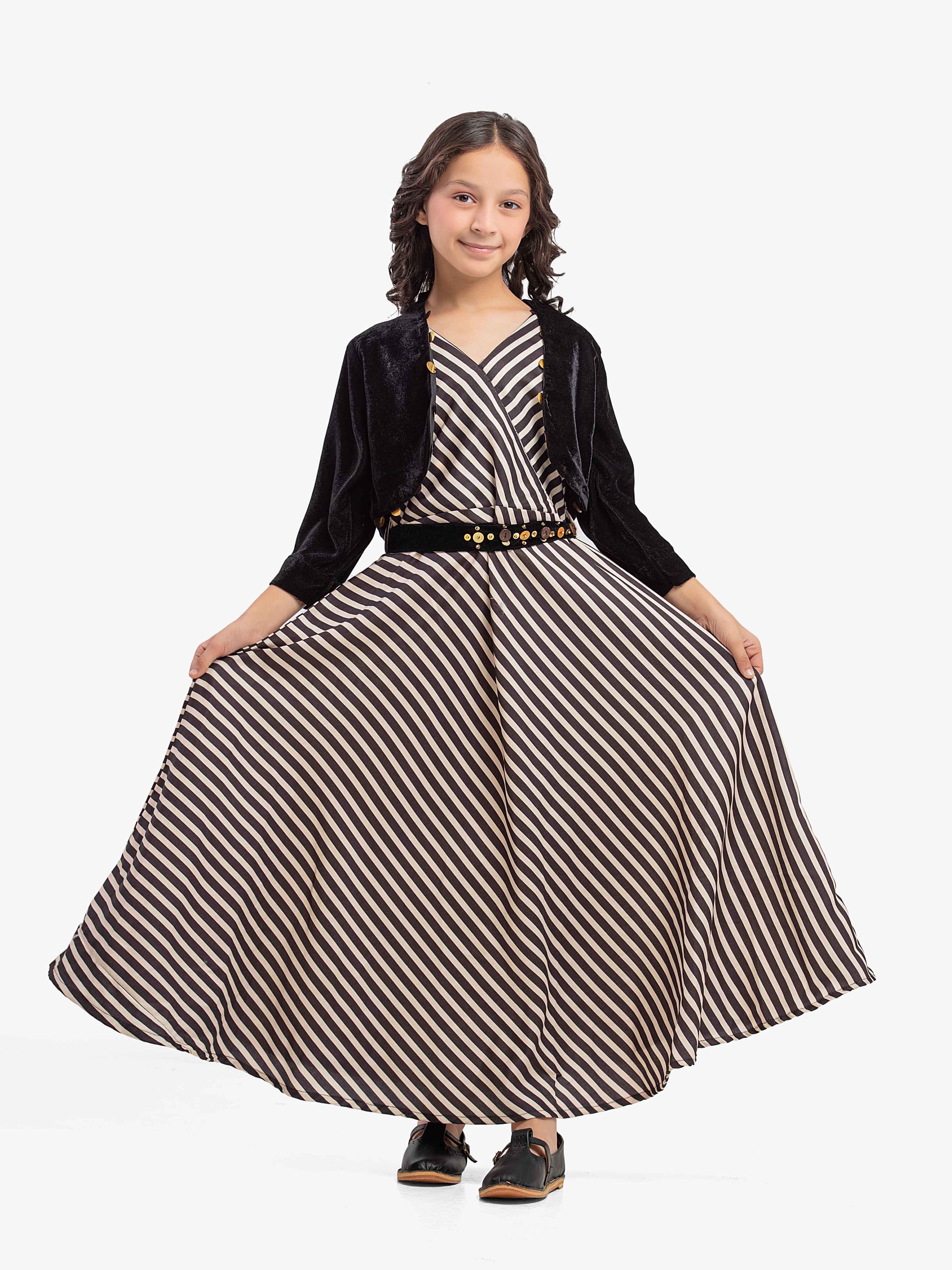 Girl's Black & Cream Pret - EGTKP5-70806S