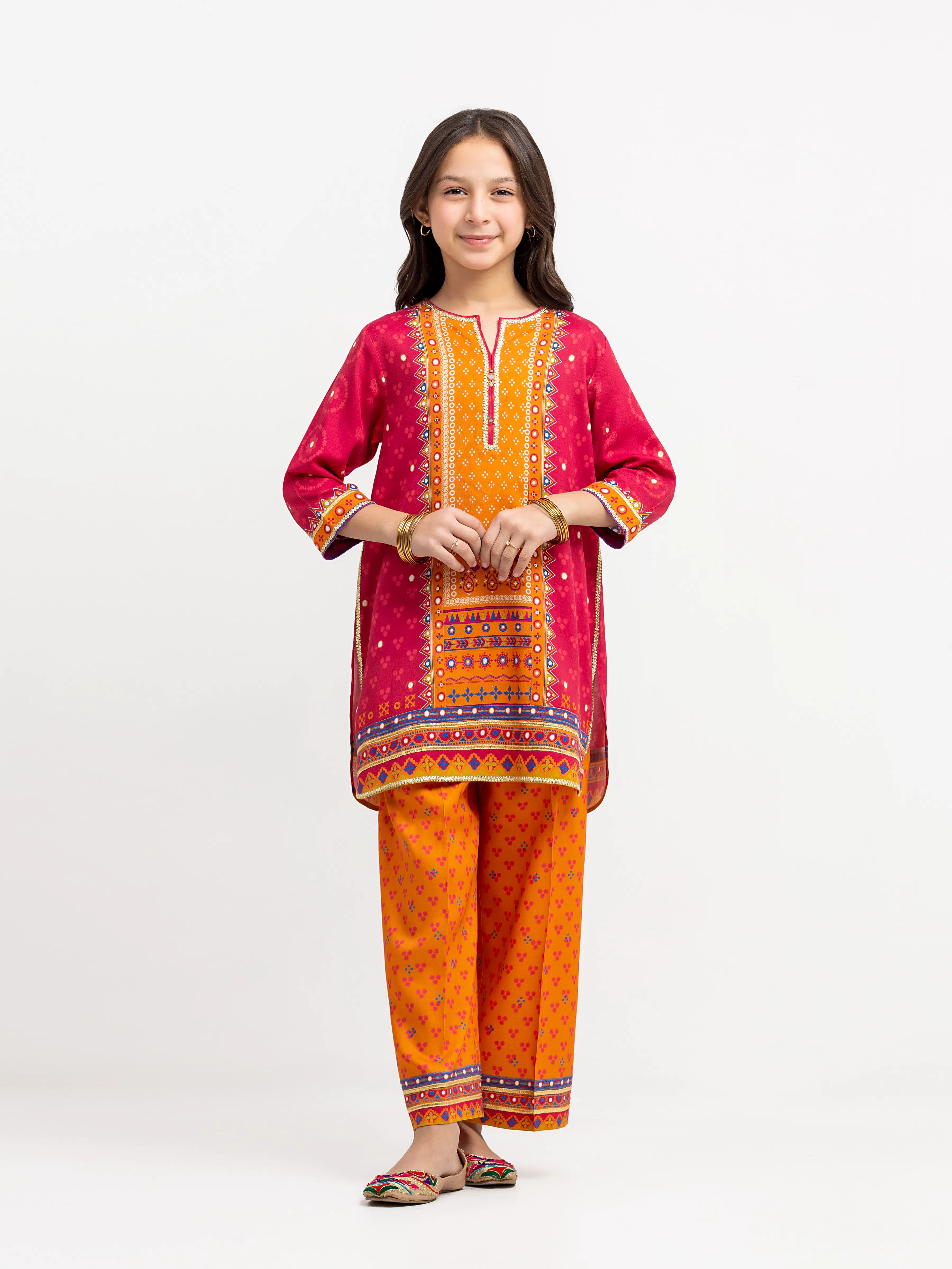 Girl's Light Maroon Pret - EGTKP6-74003ST