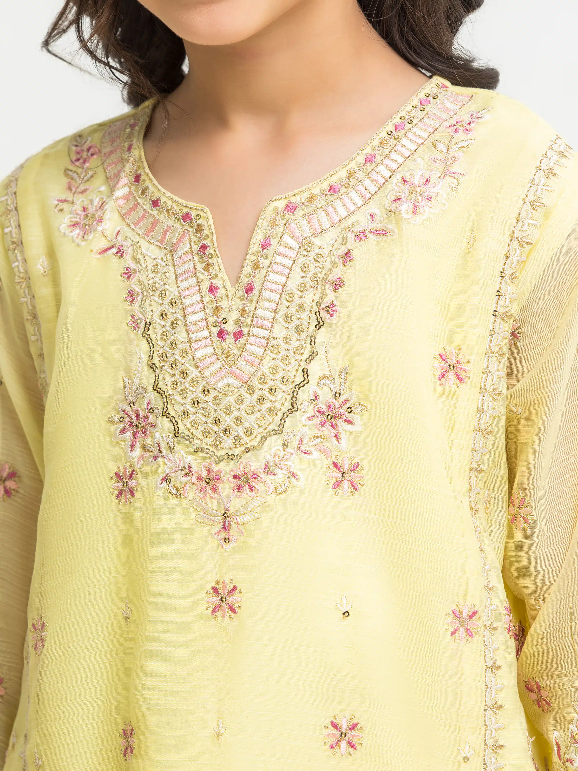 Girl's Light Yellow Pret - EGTPLED5-50089-3P - Image 3