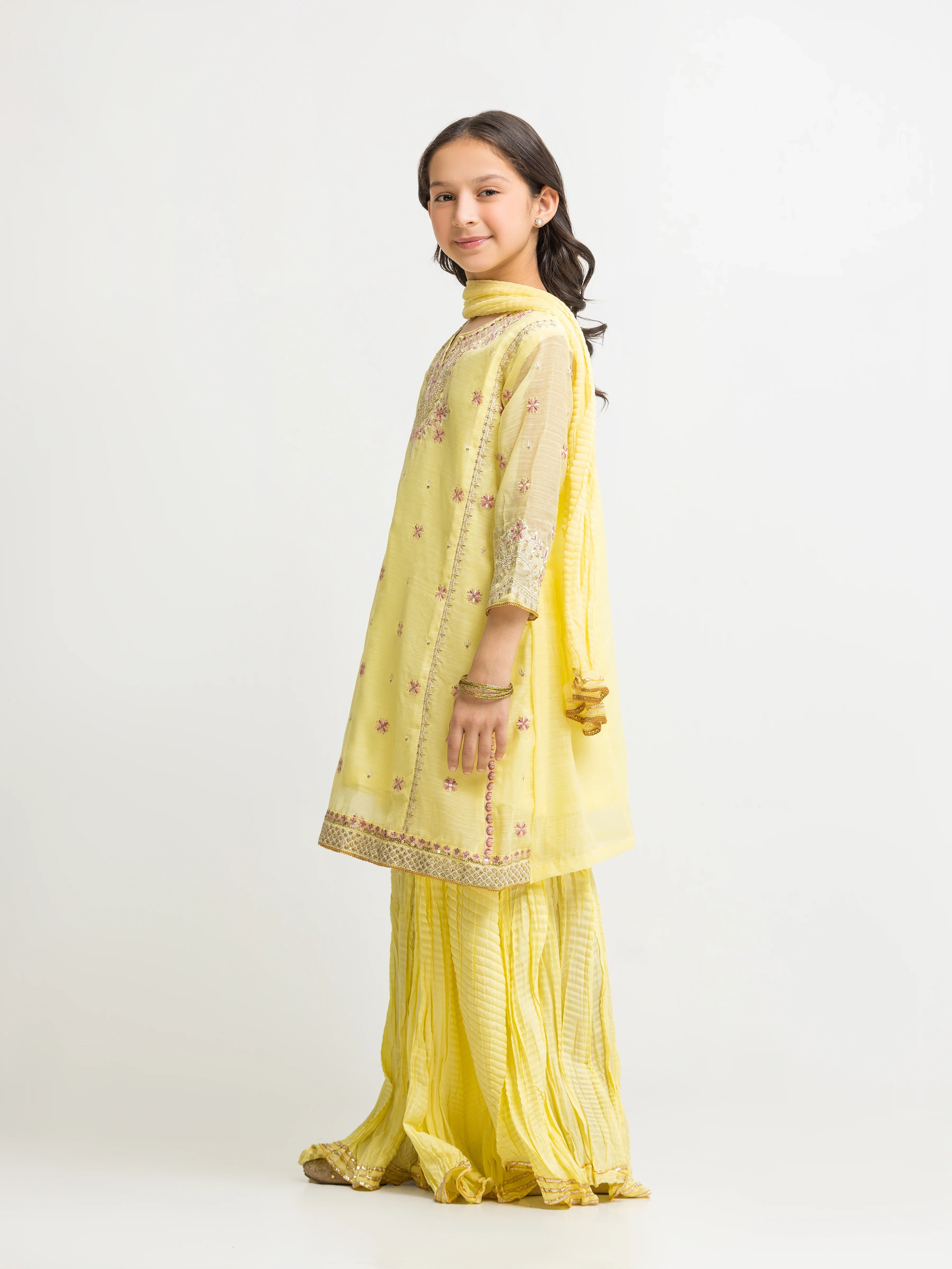 Girl's Light Yellow Pret - EGTPLED5-50089-3P - Image 4