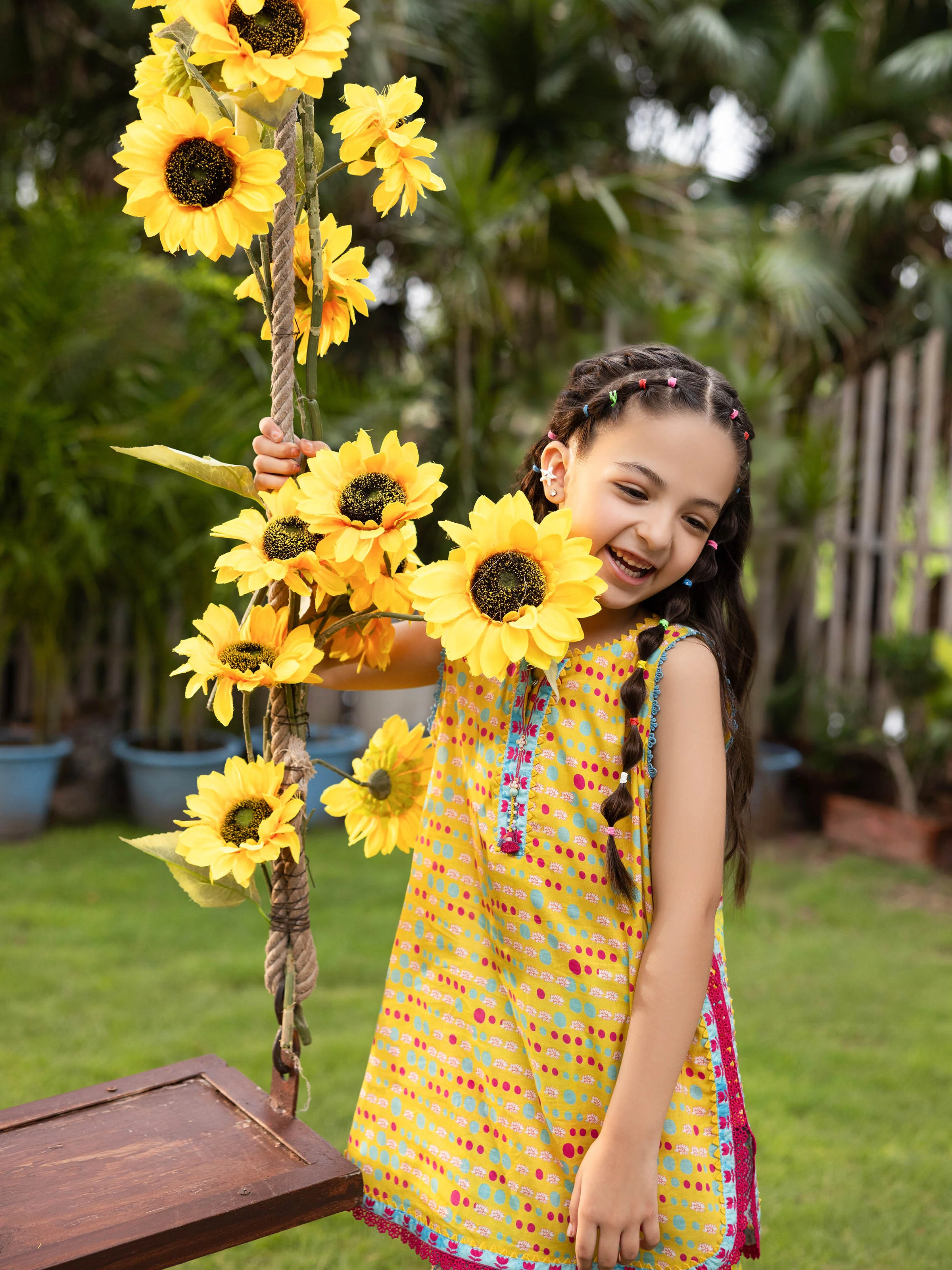 Girl's Yellow Multi Pret - EGTKP5-70982ST