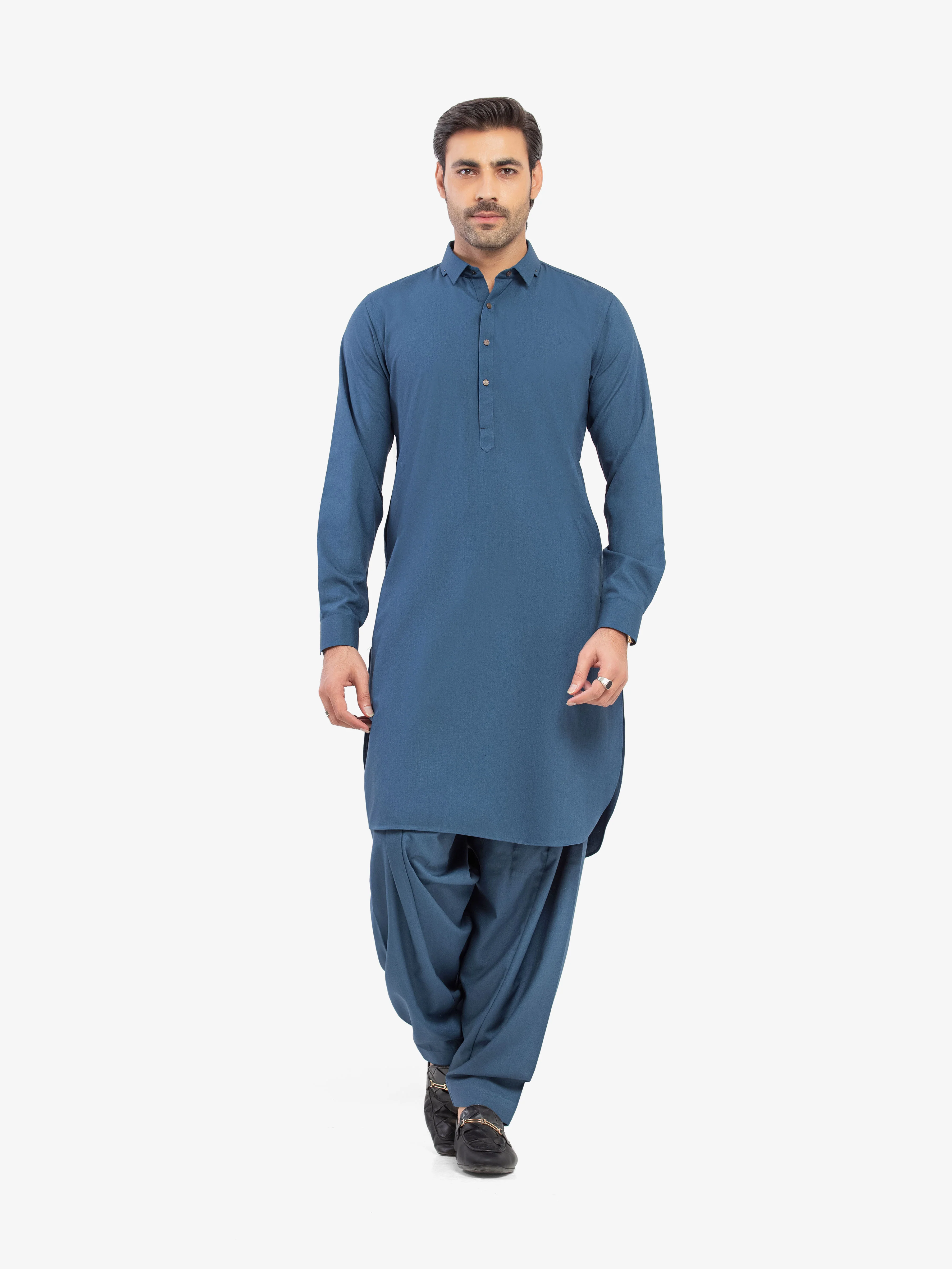 Men's Blue Shalwar Kameez - EMTKST5-99605