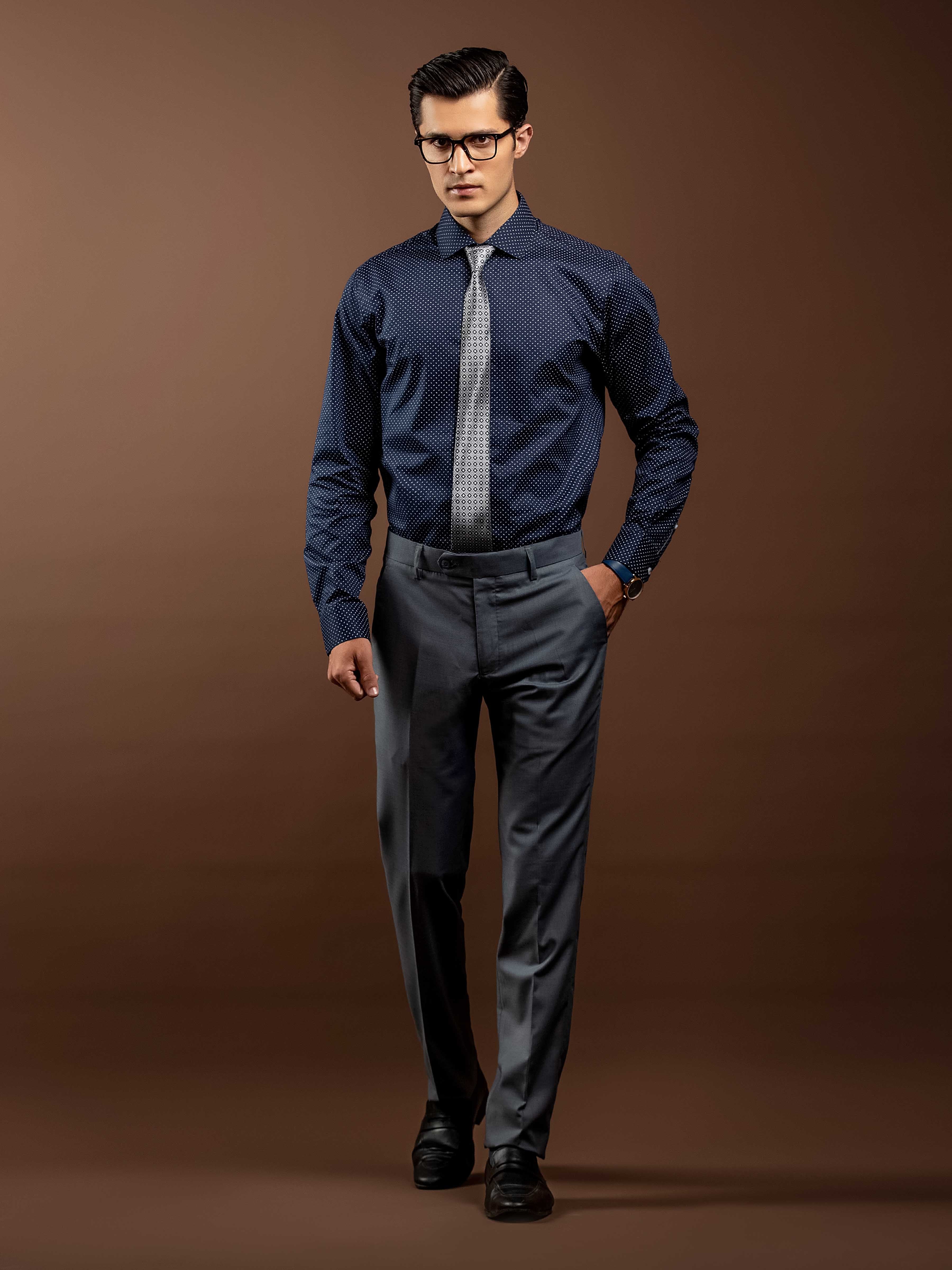 Men's Blue Shirt - EMTSI5-50842 - Image 2