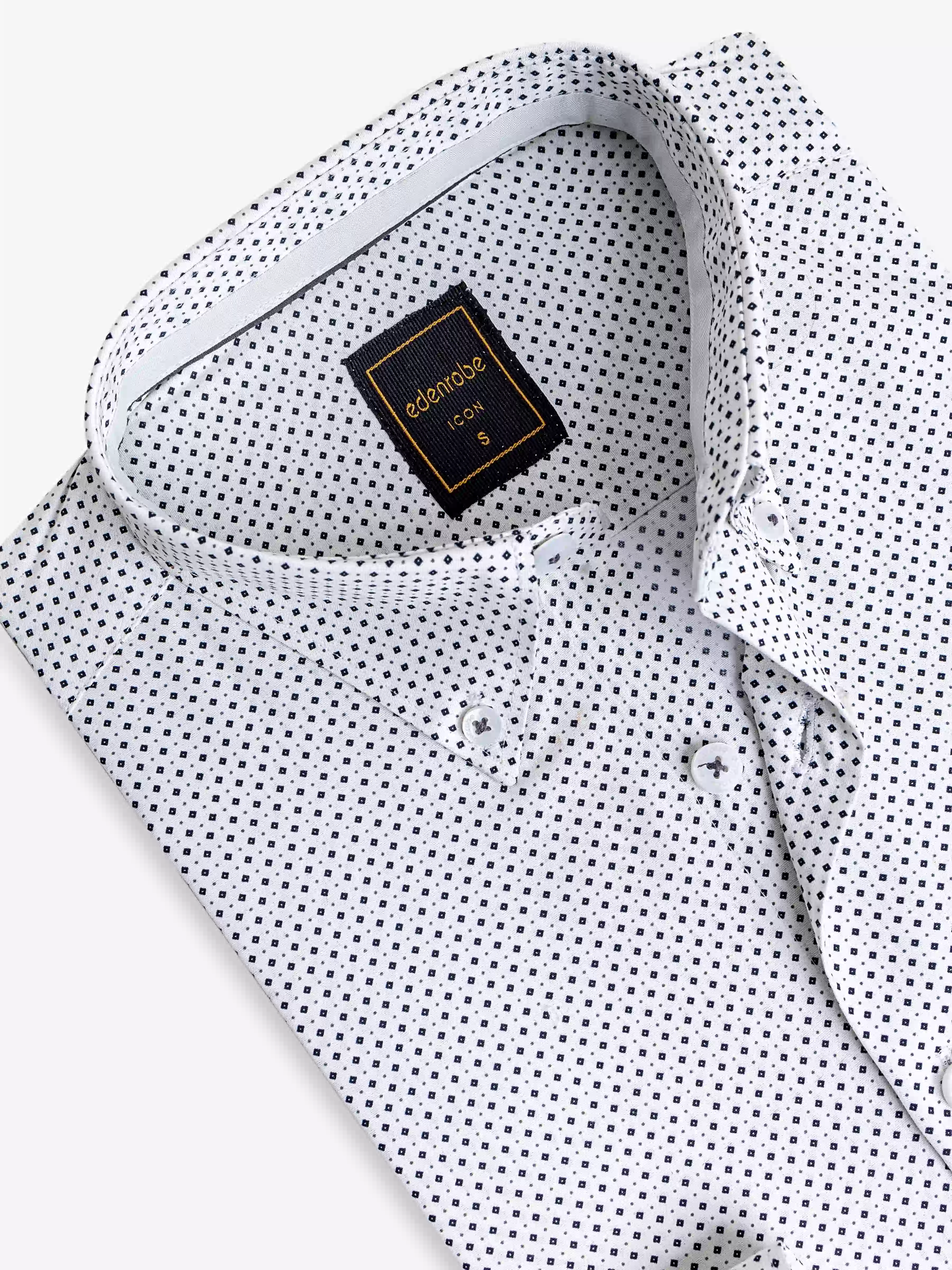 Men's Cream Shirt - EMTSI5-50747 - Image 2
