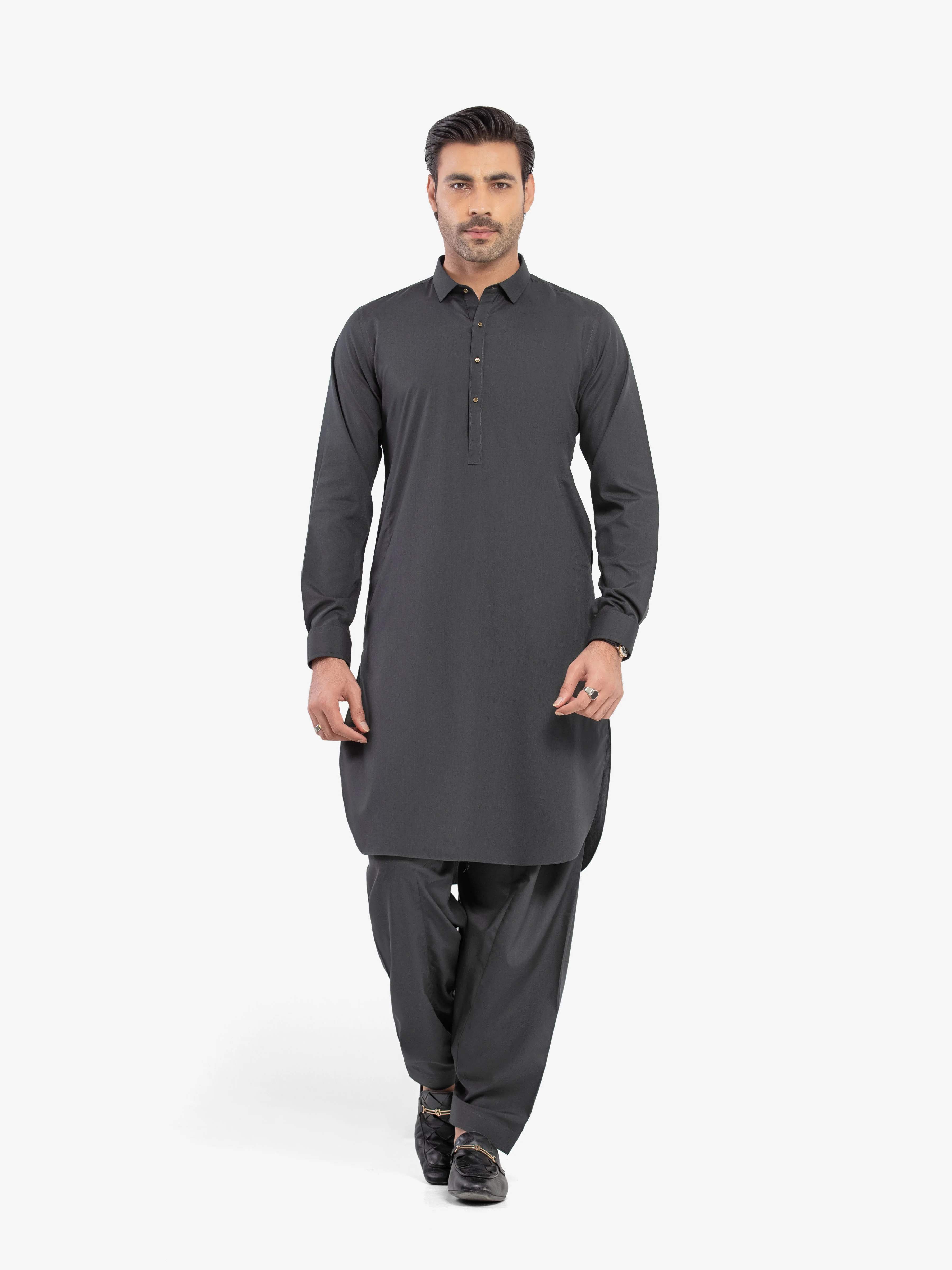 Men's Dark Green Shalwar Kameez - EMTKST5-99610