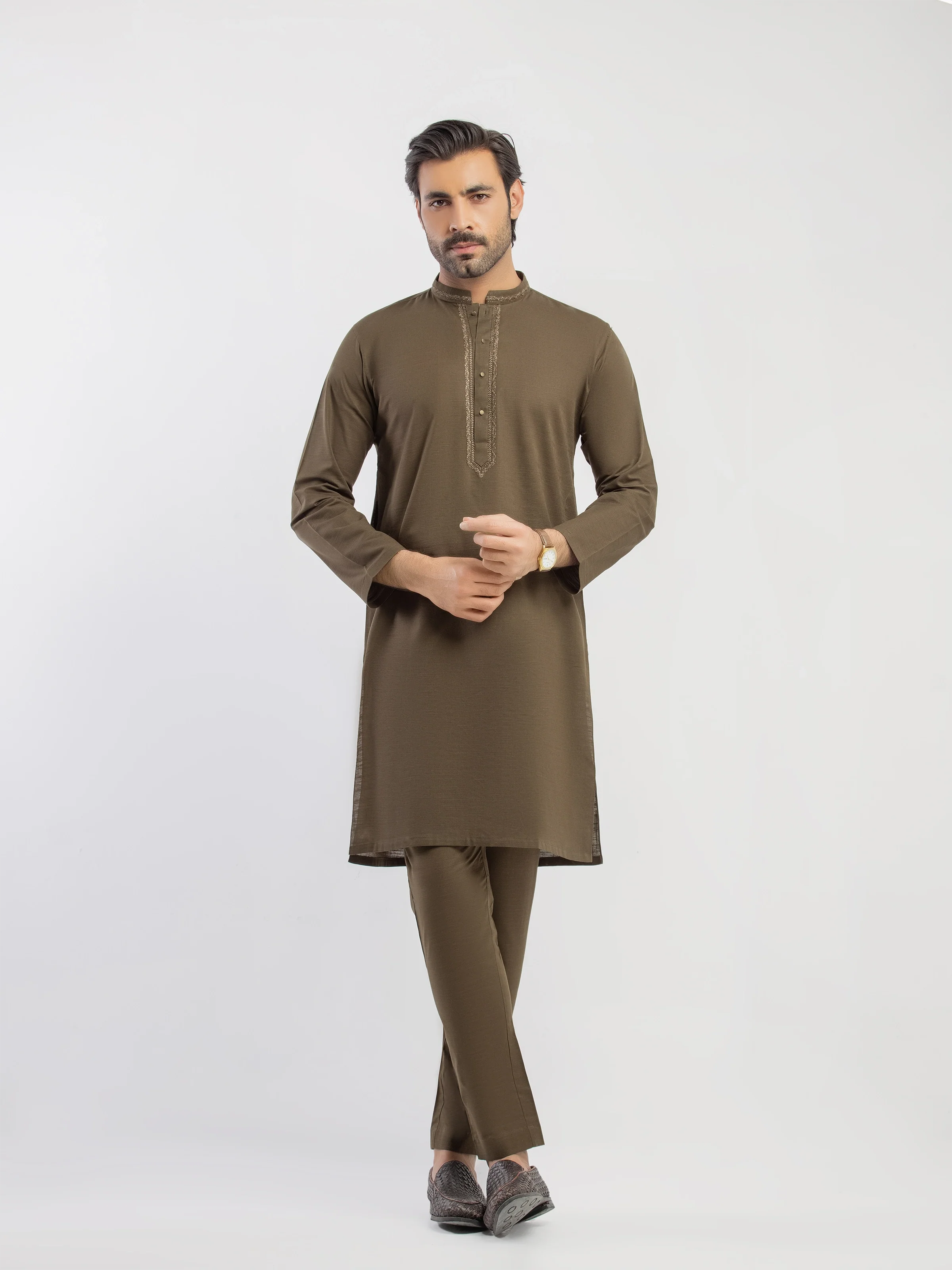 Men's Kai Green Kurta Pajama - EMTKPT5-093