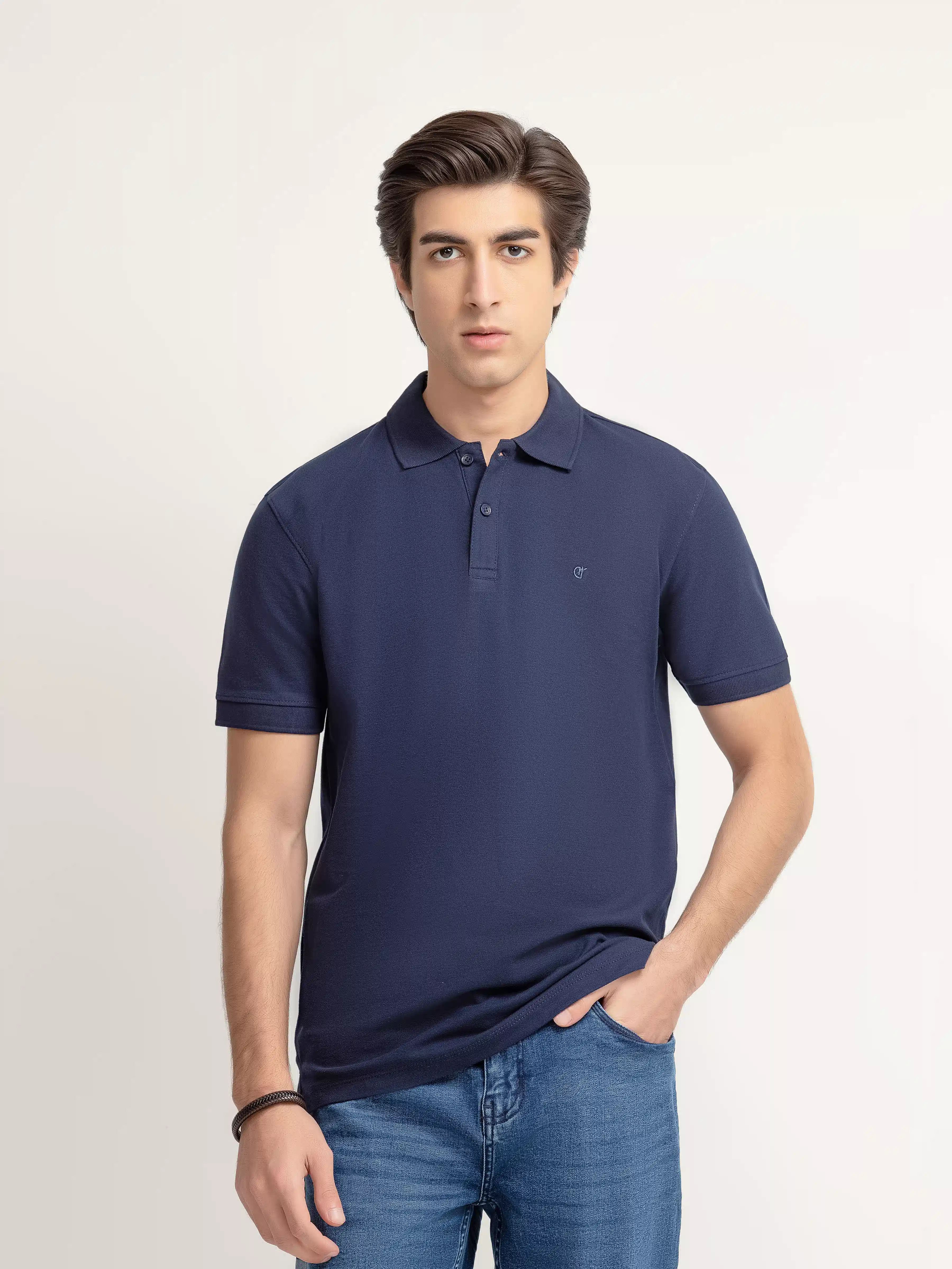 Men's Navy Polo Shirt - EMTPS6-002