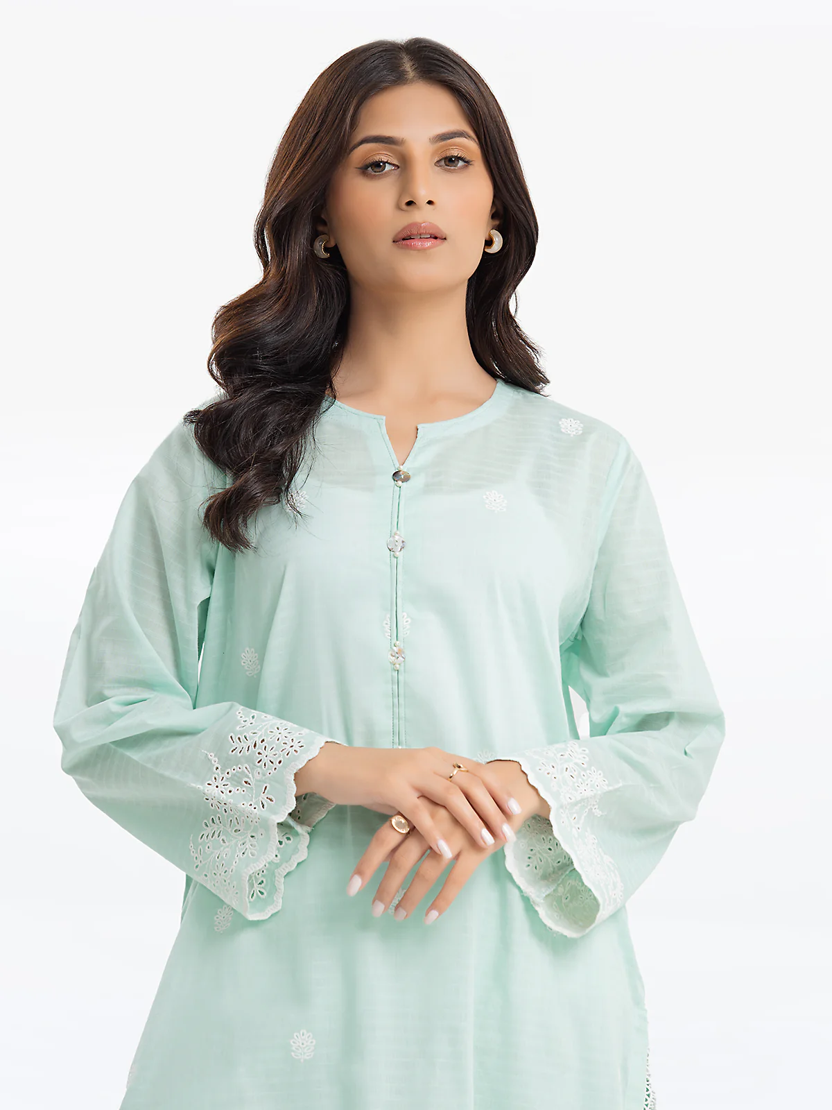 Pret Embroidered Dobby Shirt - EWTKE24-69645S - Image 2