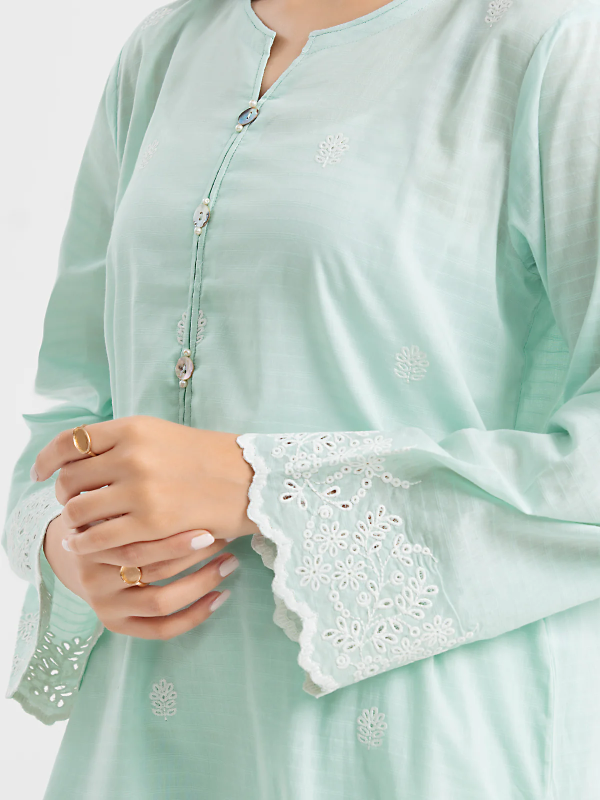 Pret Embroidered Dobby Shirt - EWTKE24-69645S - Image 3