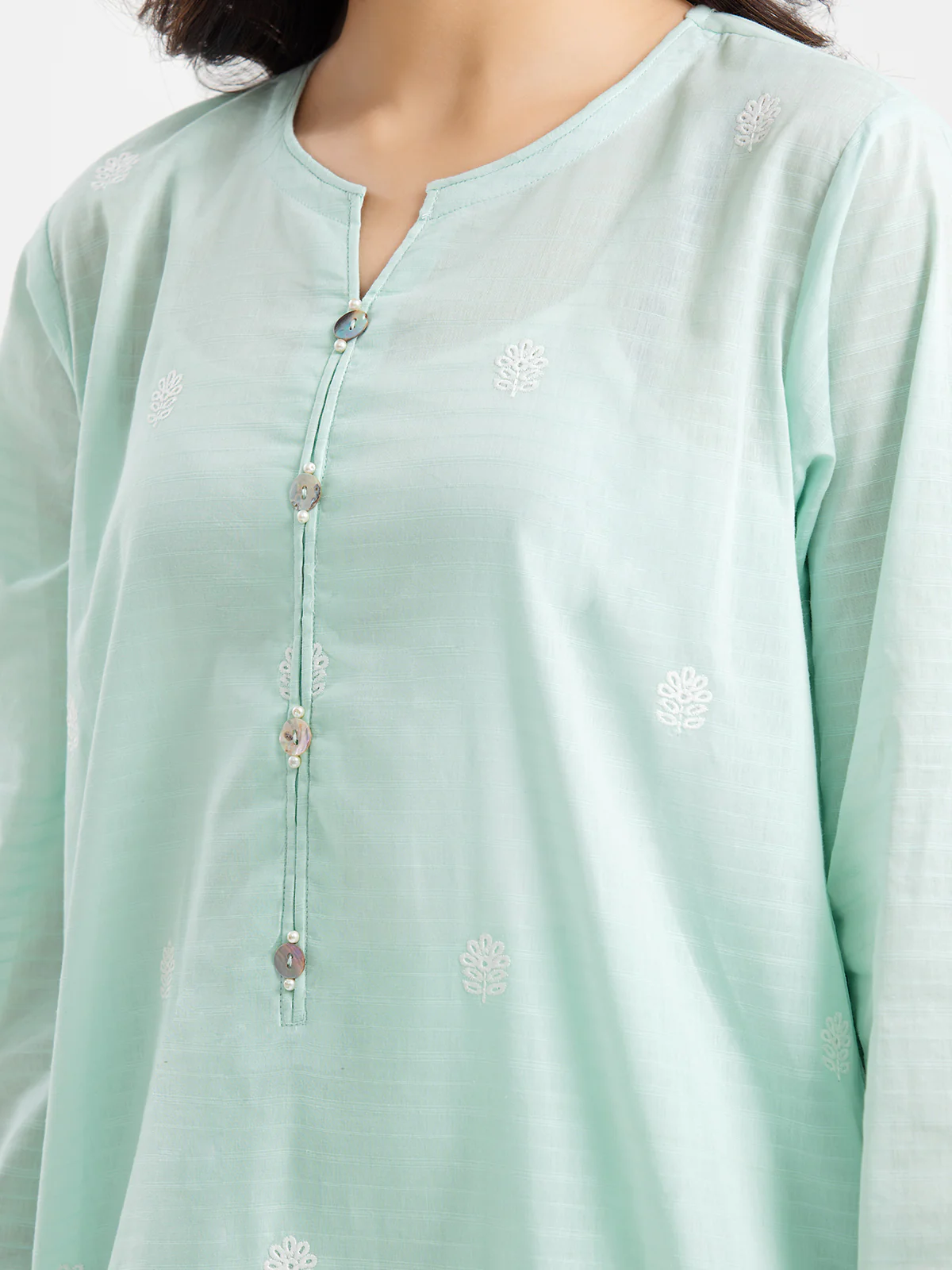Pret Embroidered Dobby Shirt - EWTKE24-69645S - Image 4