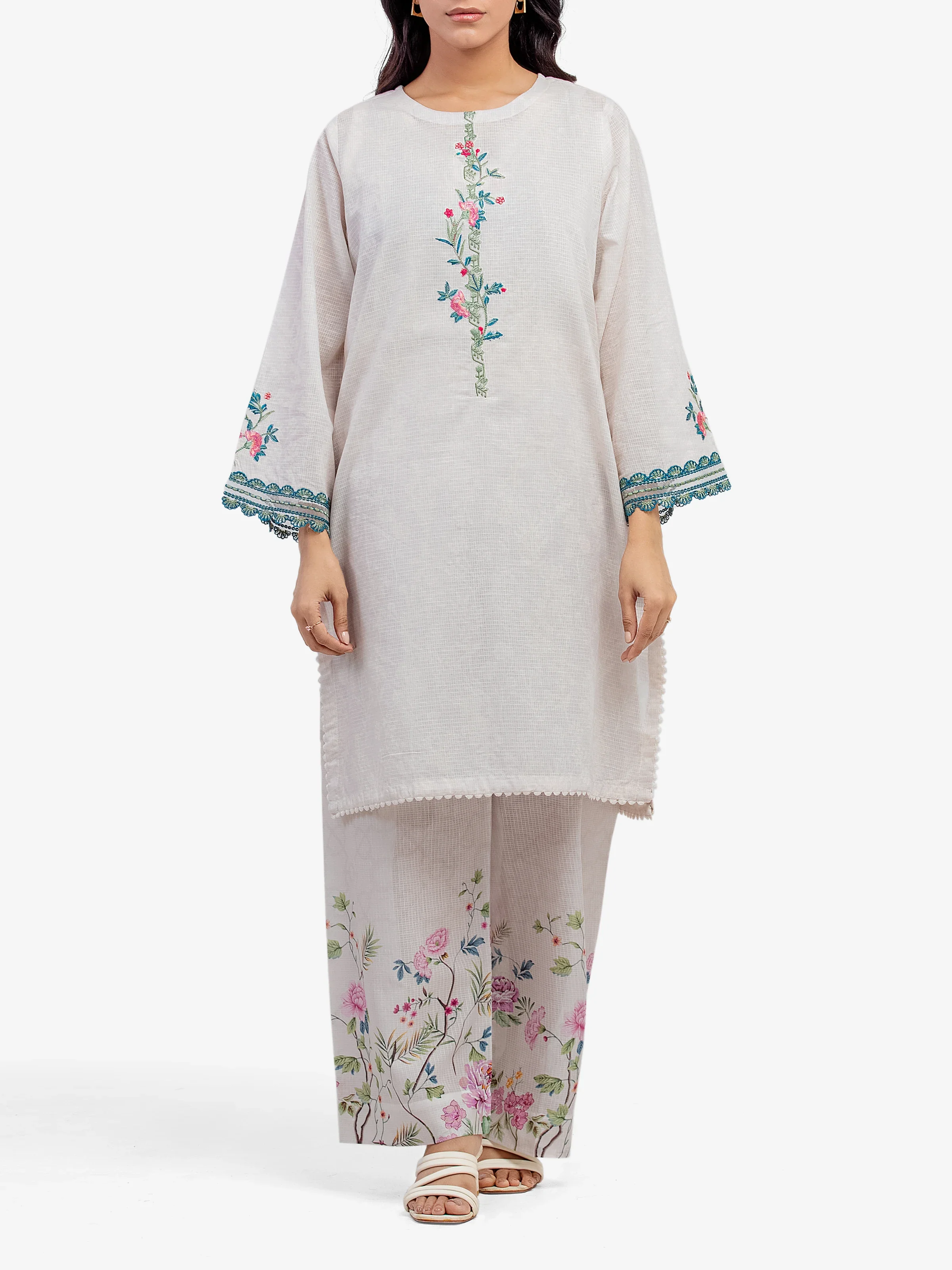 Pret Embroidered Lawn Slub Shirt - EWTKE5-81675S
