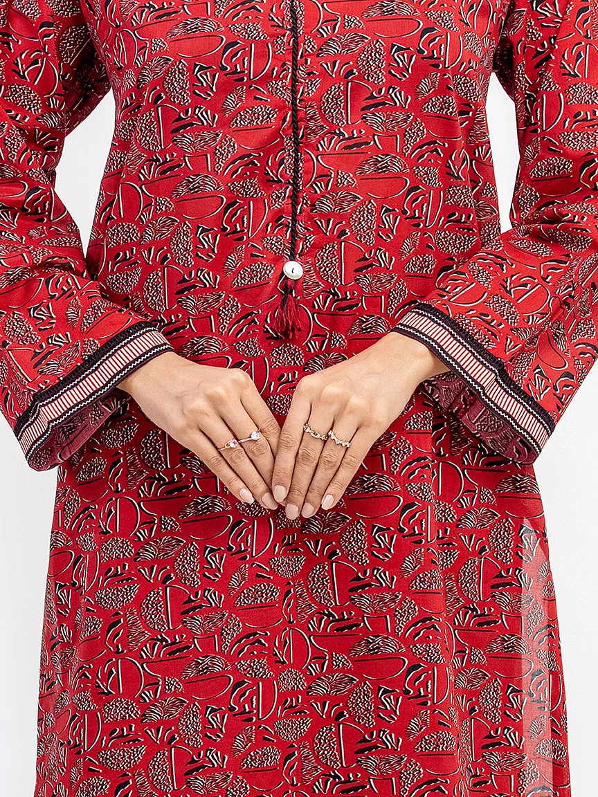 Pret Printed Lawn Shirt - EWTKP5-81871S - Image 4