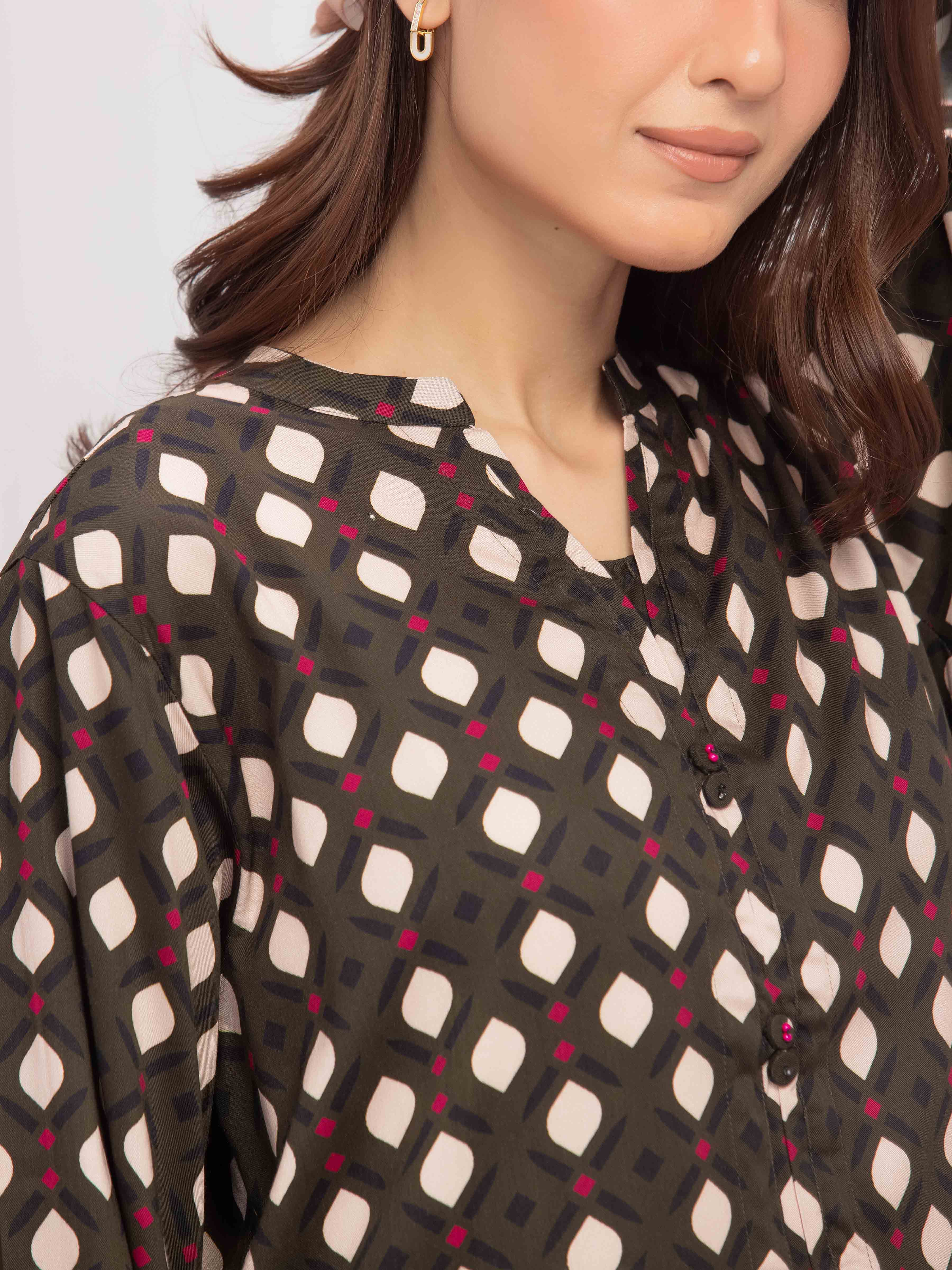 Pret Printed Marina Twill Viscose Shirt - EWTKP5-81471S - Image 3
