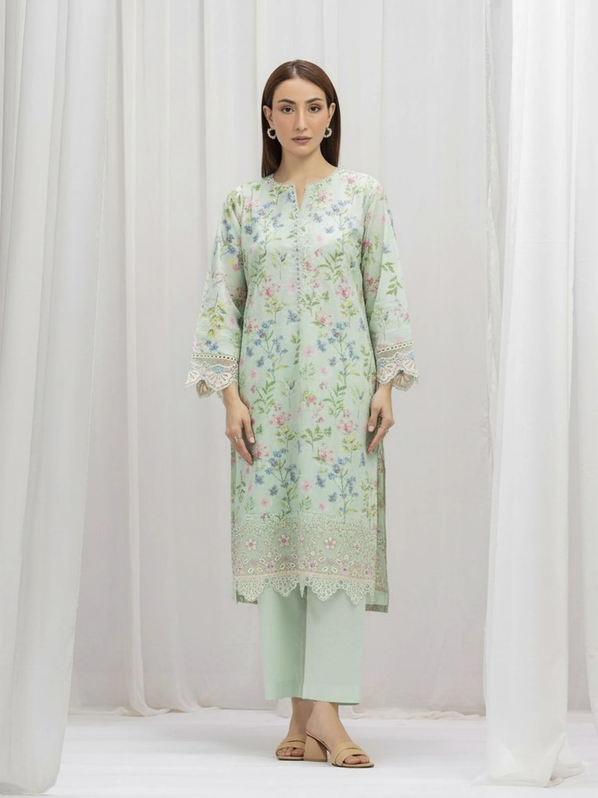 Pret Embroidered Lawn Shirt Trouser - EWTKE5-82345ST