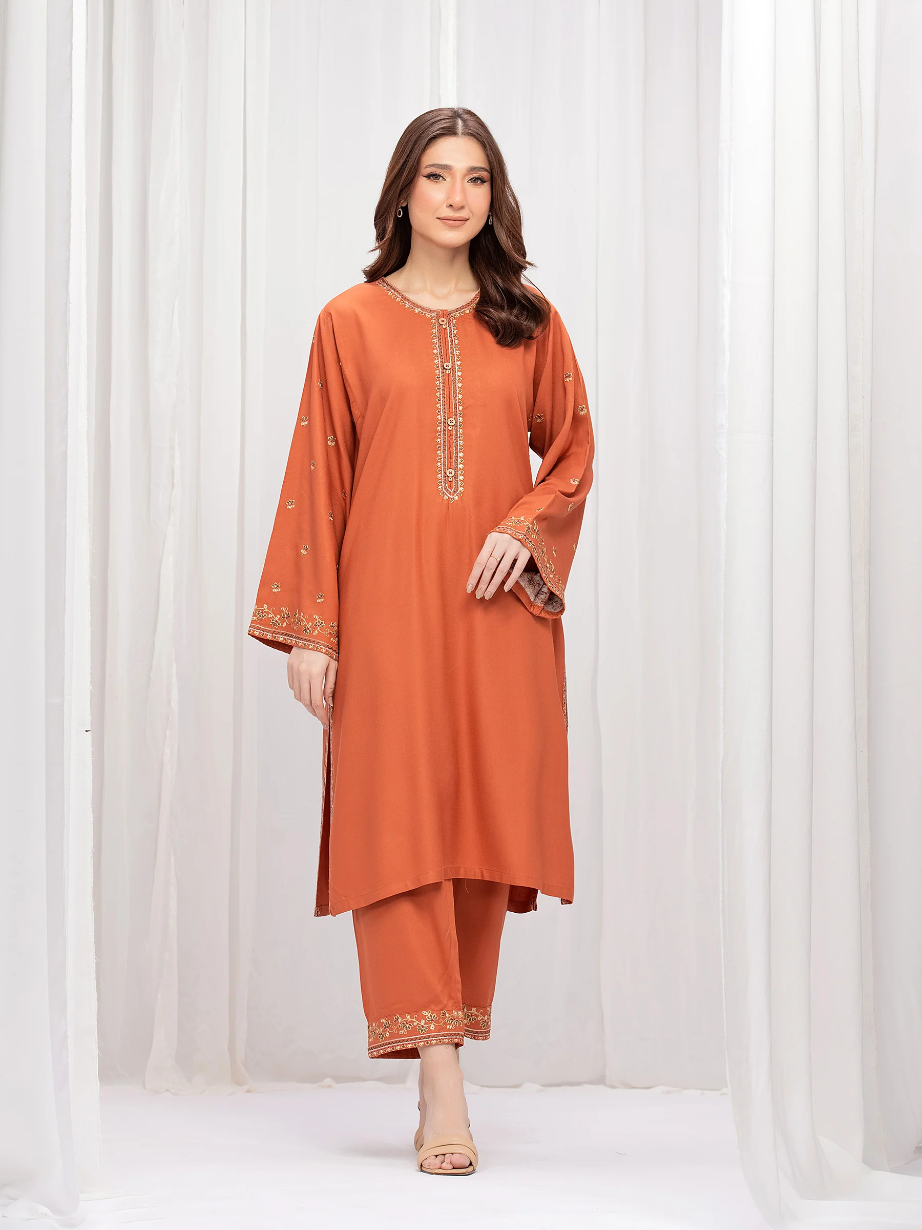 Pret Embroidered Marina Twill Viscose Co-ord Set - EWTKE24-81546ST
