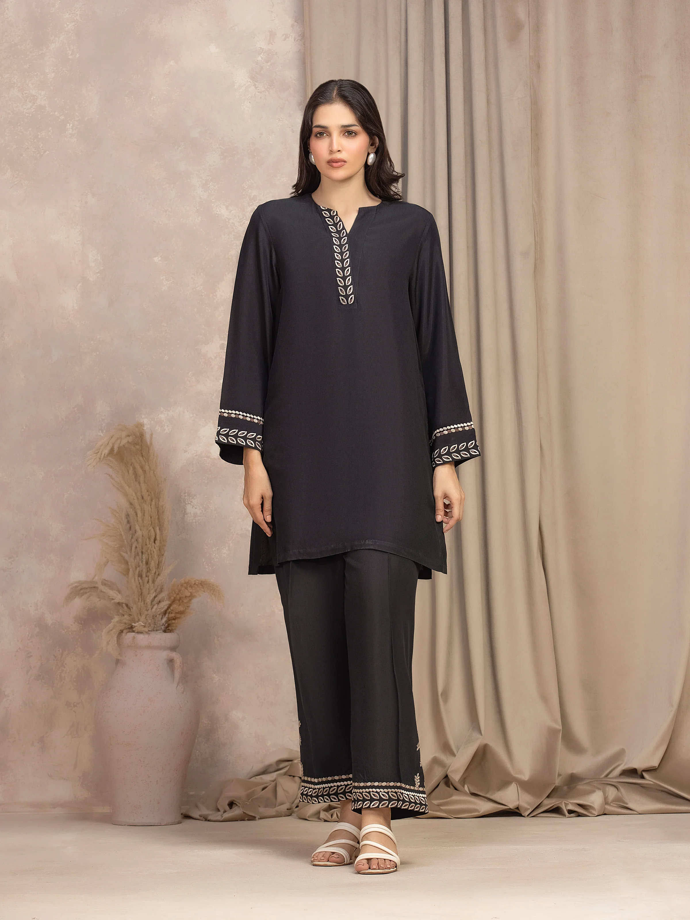 Pret Embroidered Viscose Co-Ord Set - EWTKED5-84067ST