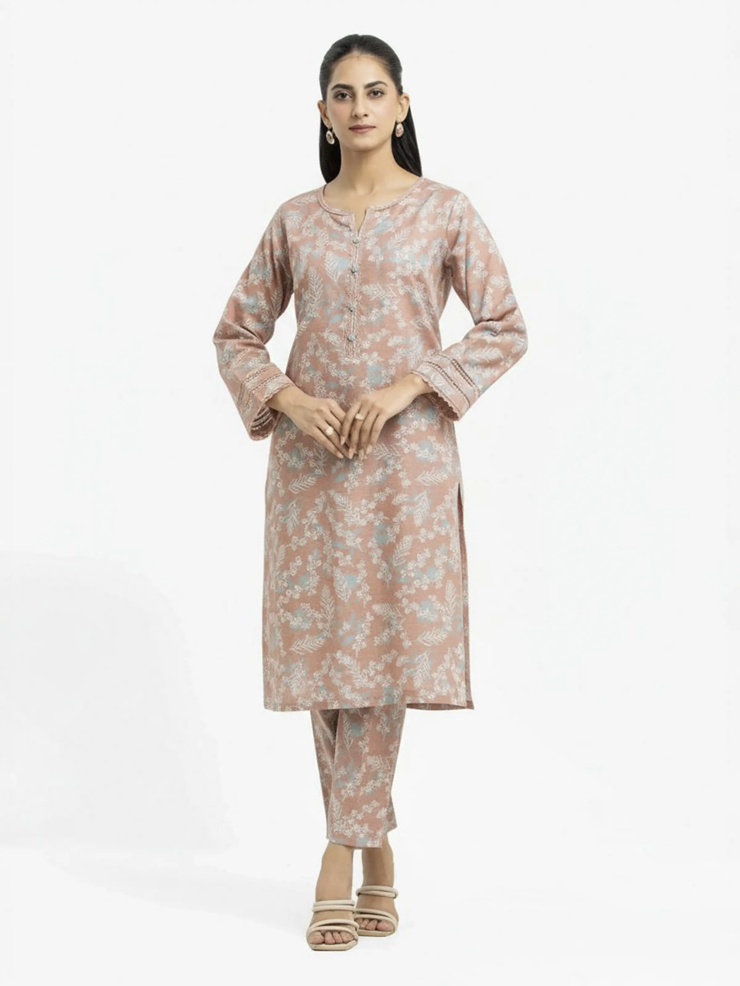 Pret Printed Khaddar Co-Ord Set - EWTKP24-81356ST