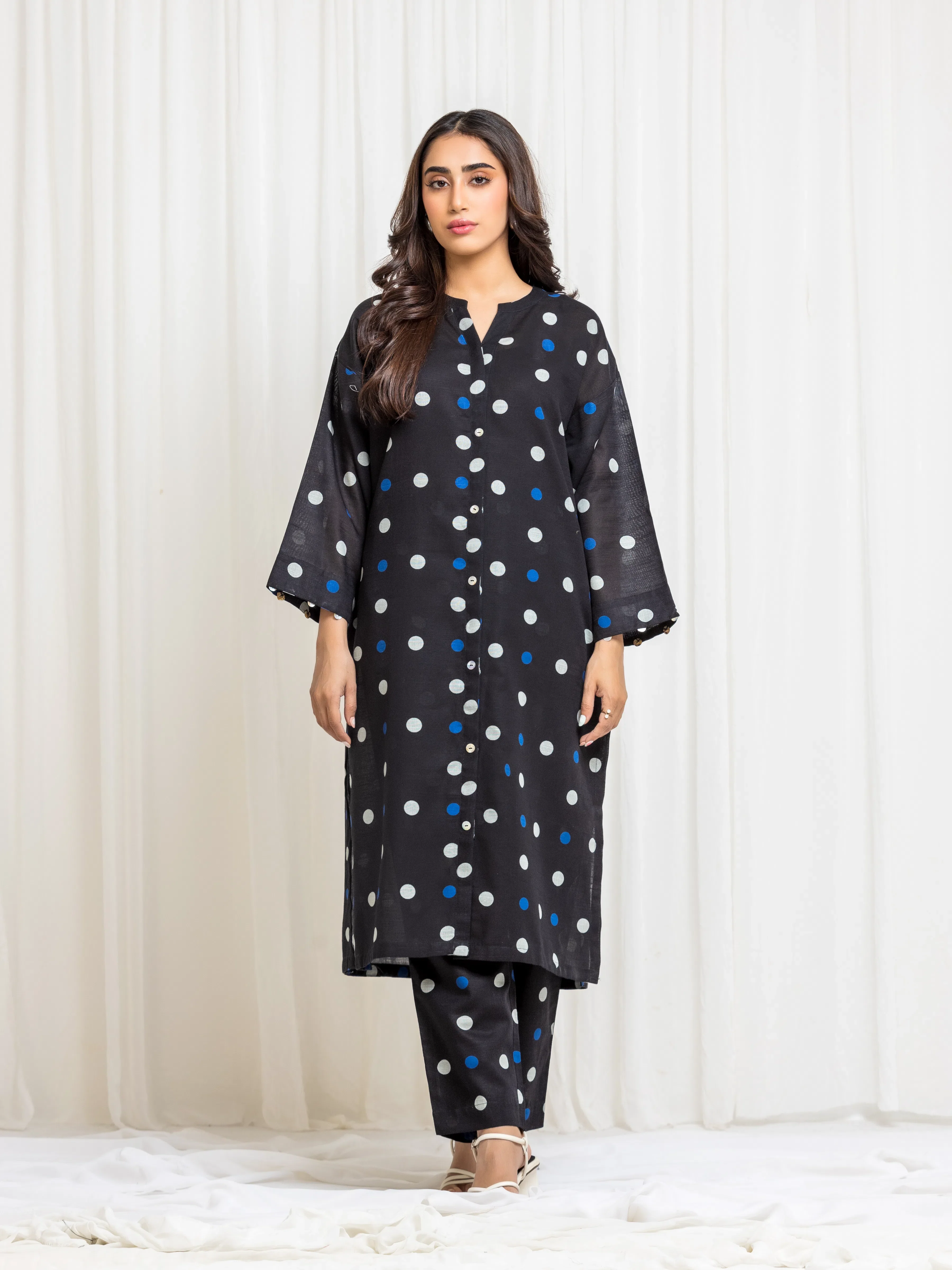 Pret Printed Khaddar Co-ord Set - EWTKP5-83013ST