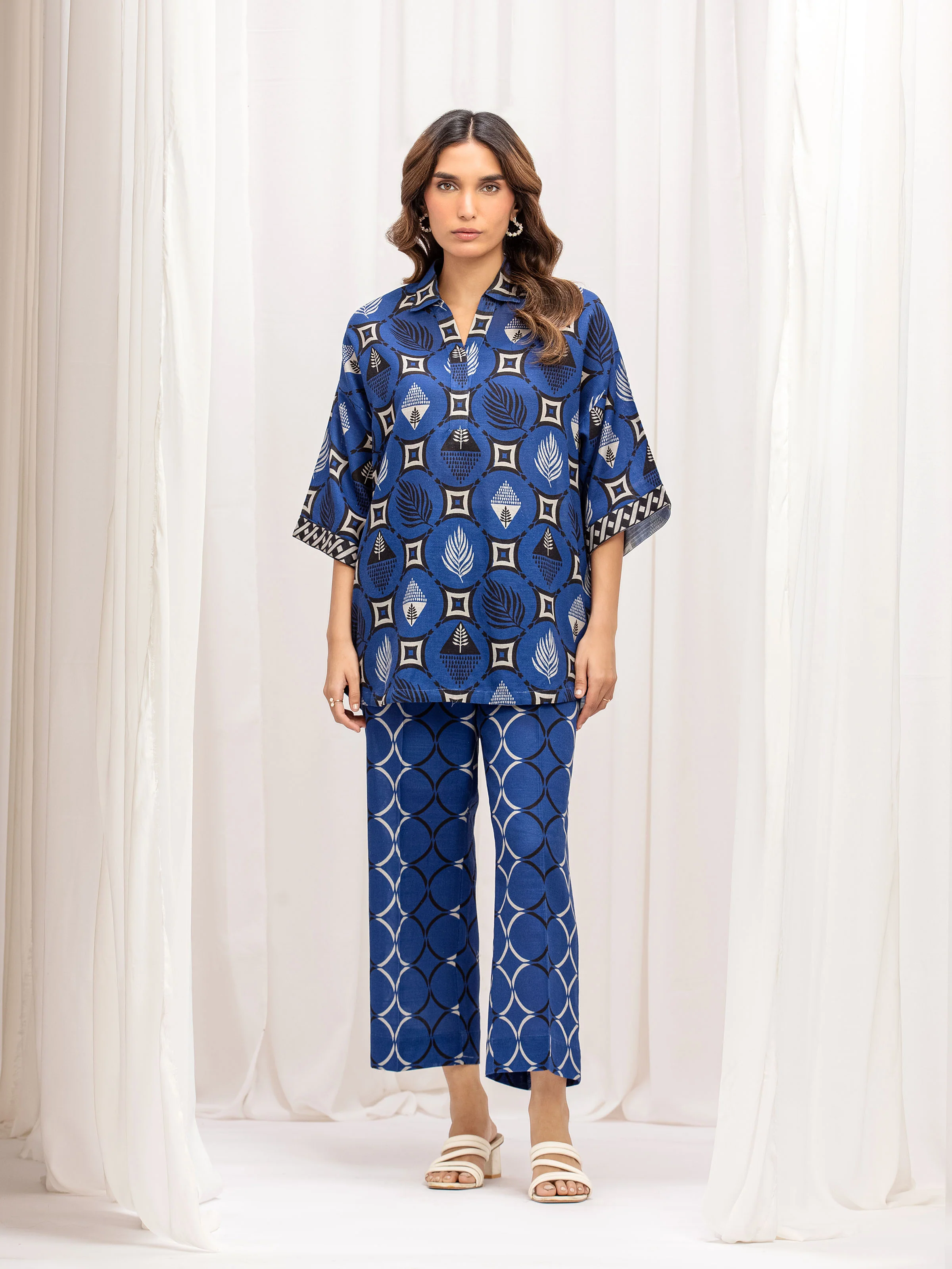Pret Printed Khaddar Co-Ord Set - EWTKP5-84043ST
