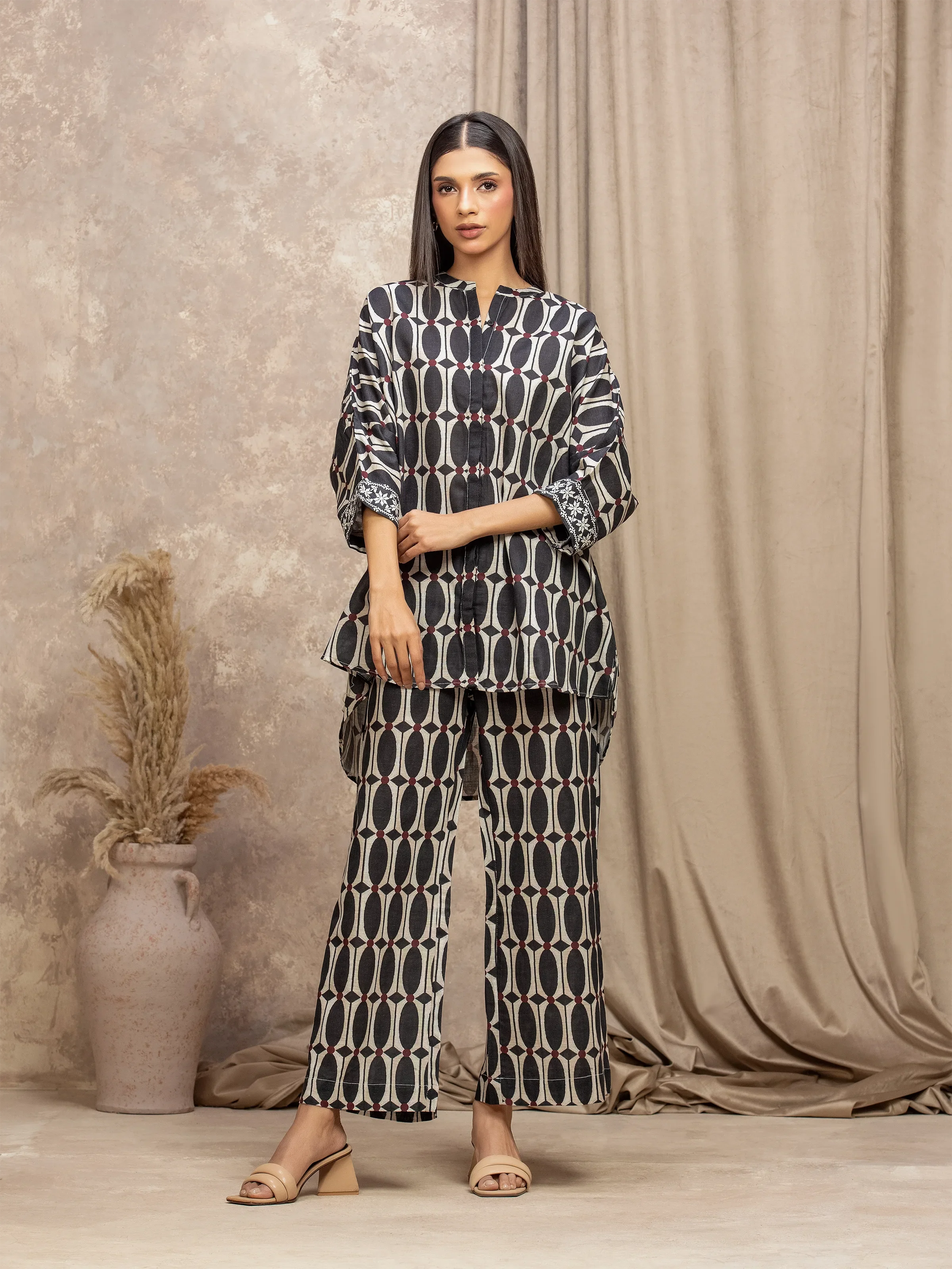 Pret Printed Khaddar Co-ord Set - EWTKP5-84085ST