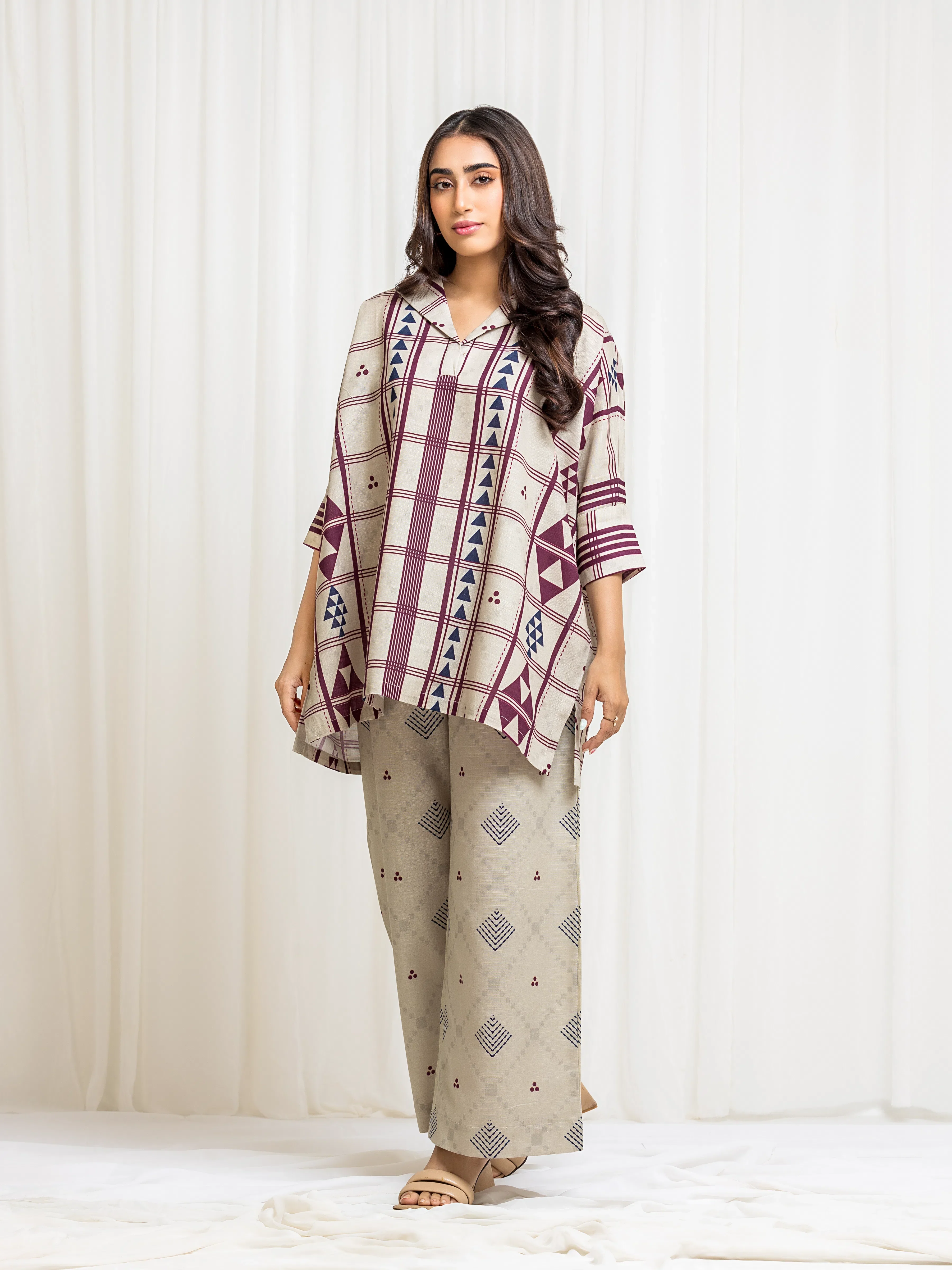 Pret Printed Khaddar Co-Ord Set - EWTKP5-84090ST