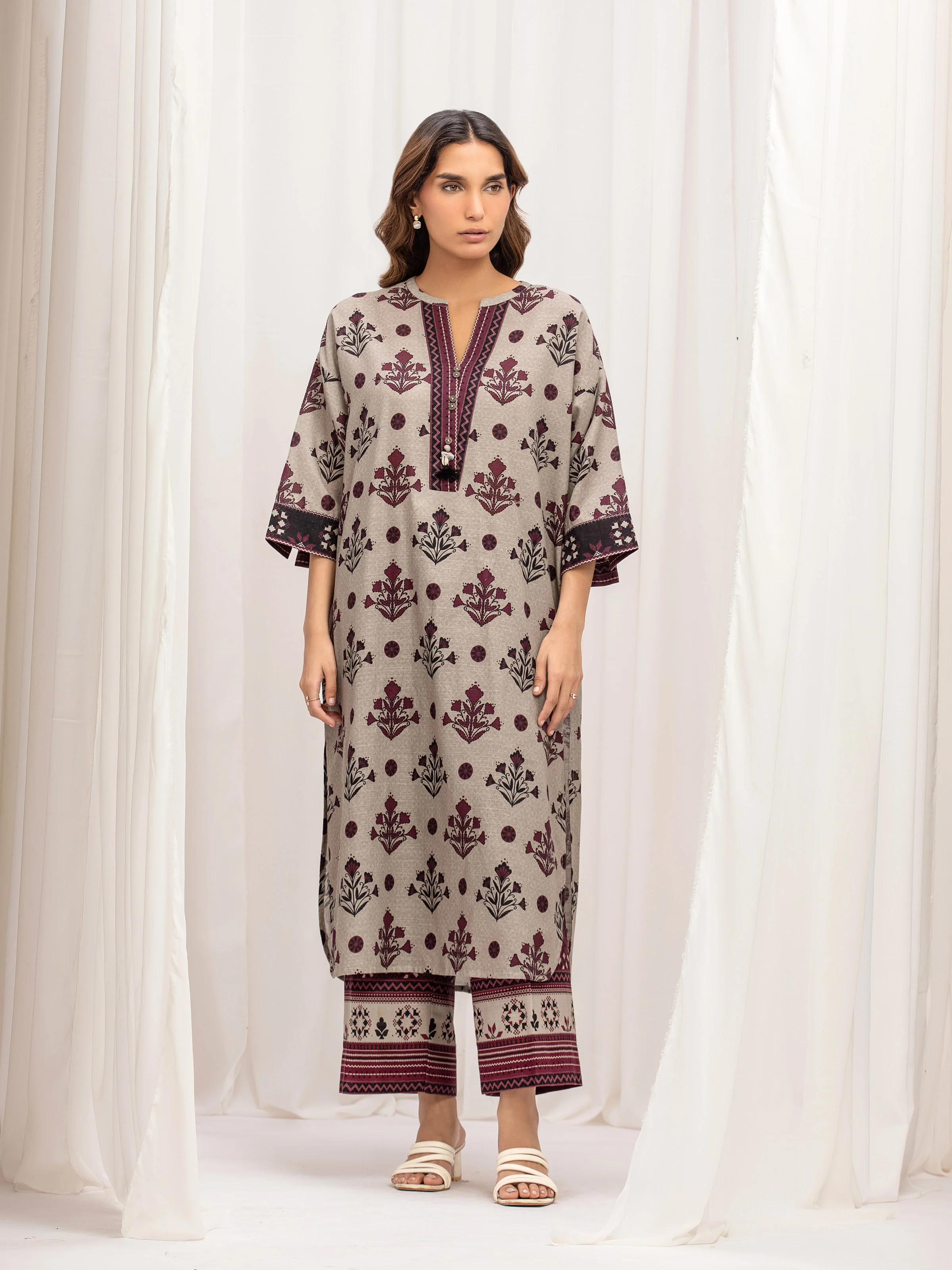 Pret Printed Khaddar Co-Ord Set - EWTKP5-84092ST