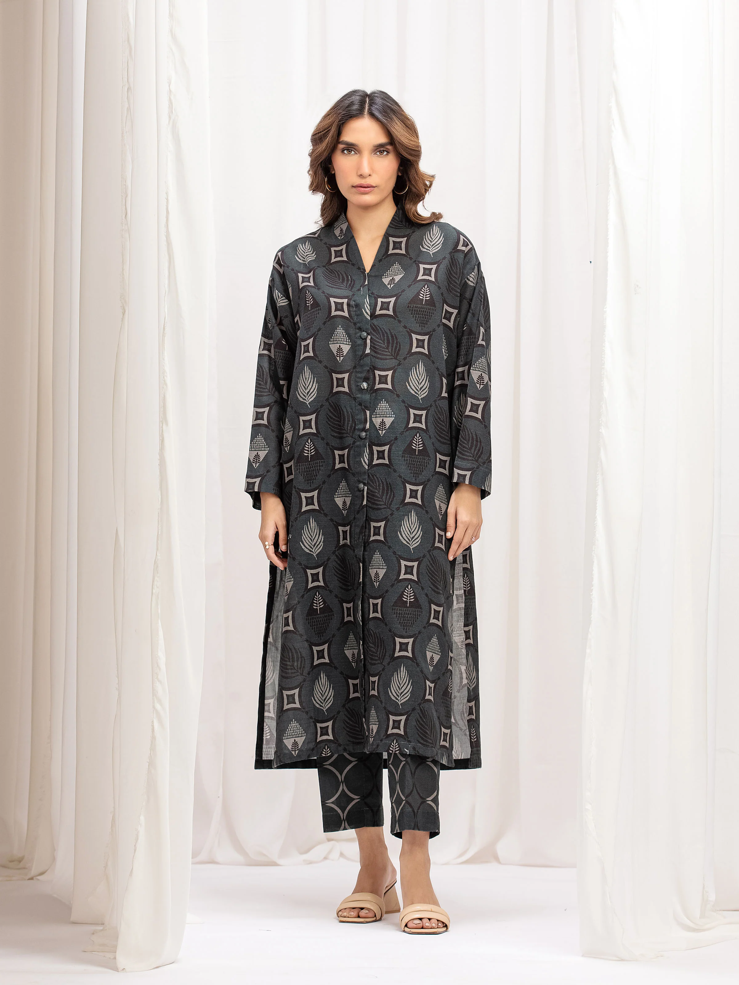 Pret Printed Khaddar Co-Ord Set - EWTKP5-84099ST