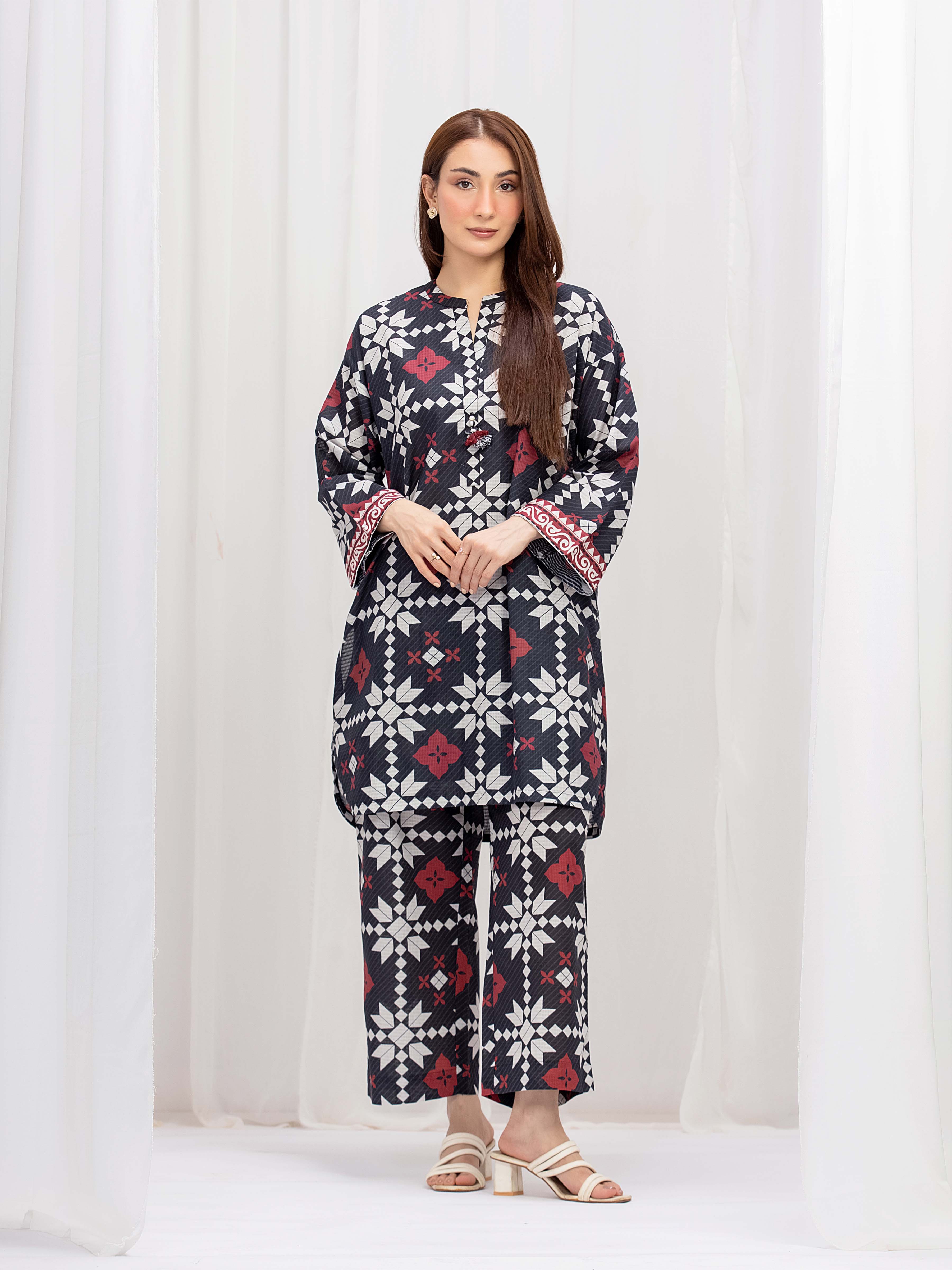 Pret Printed Lawn Slub Co-ord Set - EWTKP5-86011ST