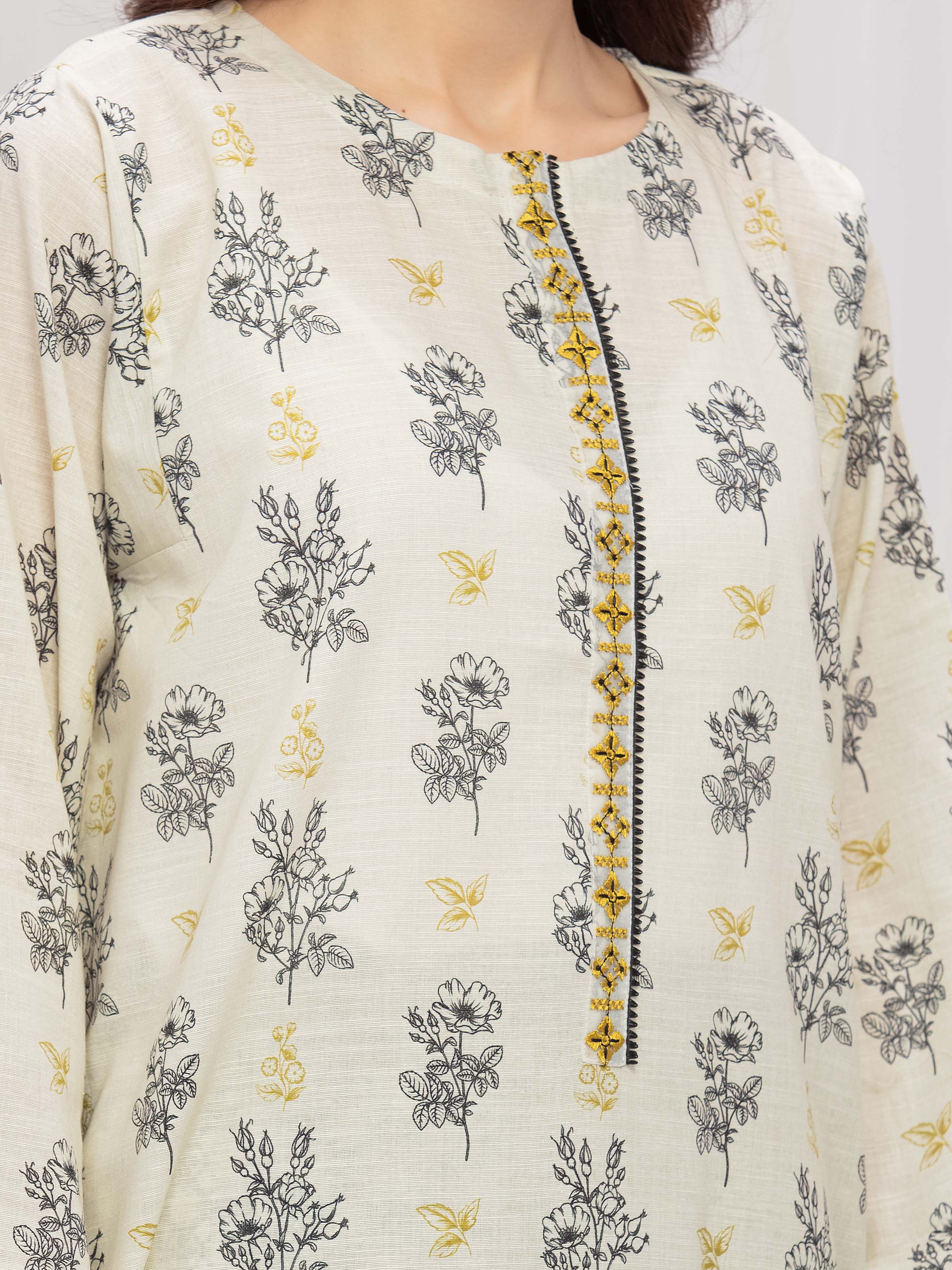 Pret Embroidered Khaddar Suit - EWTKE24-81320-3P - Image 4