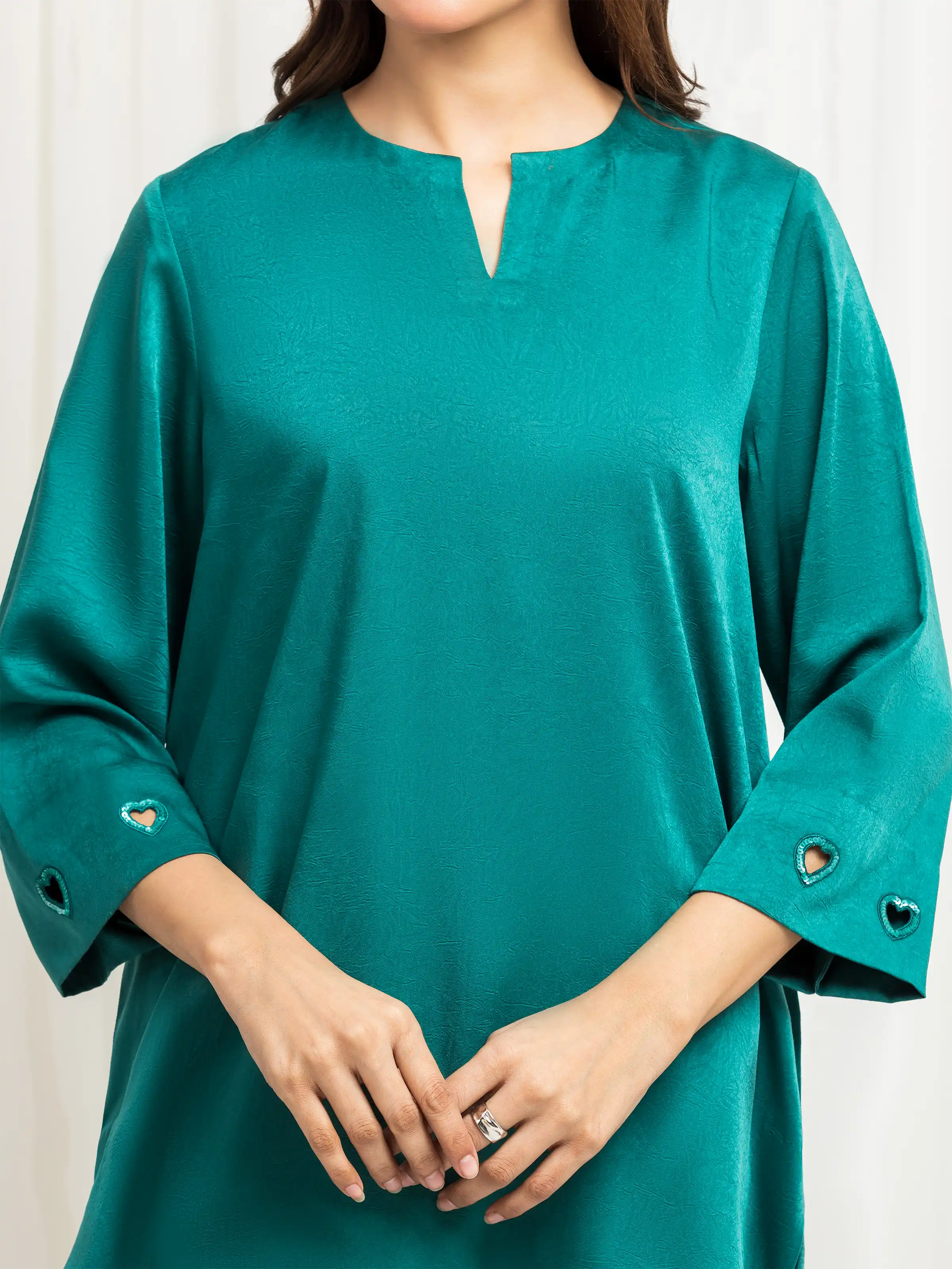 Pret Embroidered Polyester Co-Ord Set - EWTKED6-86090ST - Image 3
