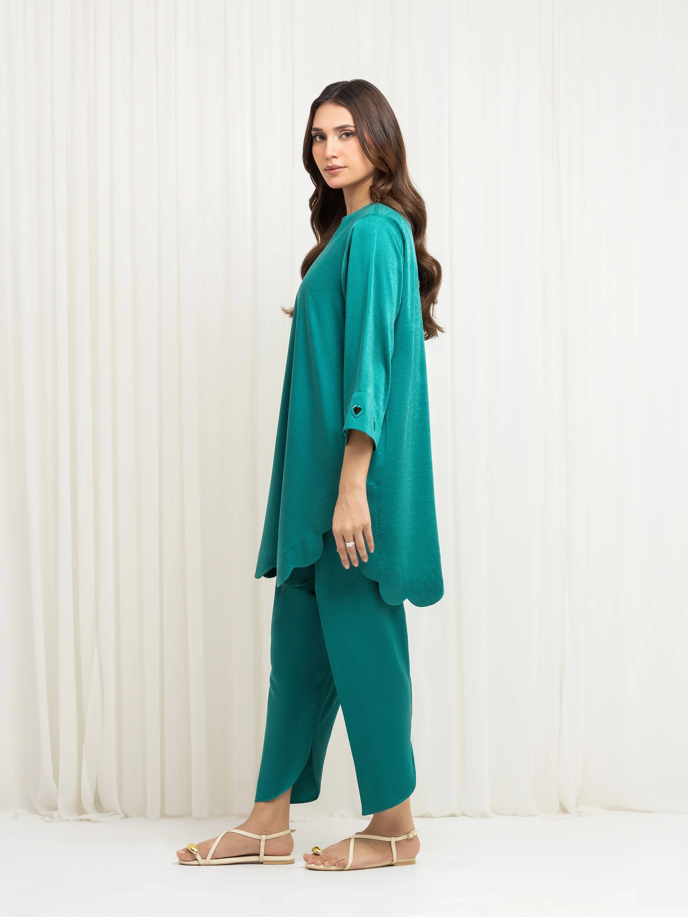 Pret Embroidered Polyester Co-Ord Set - EWTKED6-86090ST - Image 4