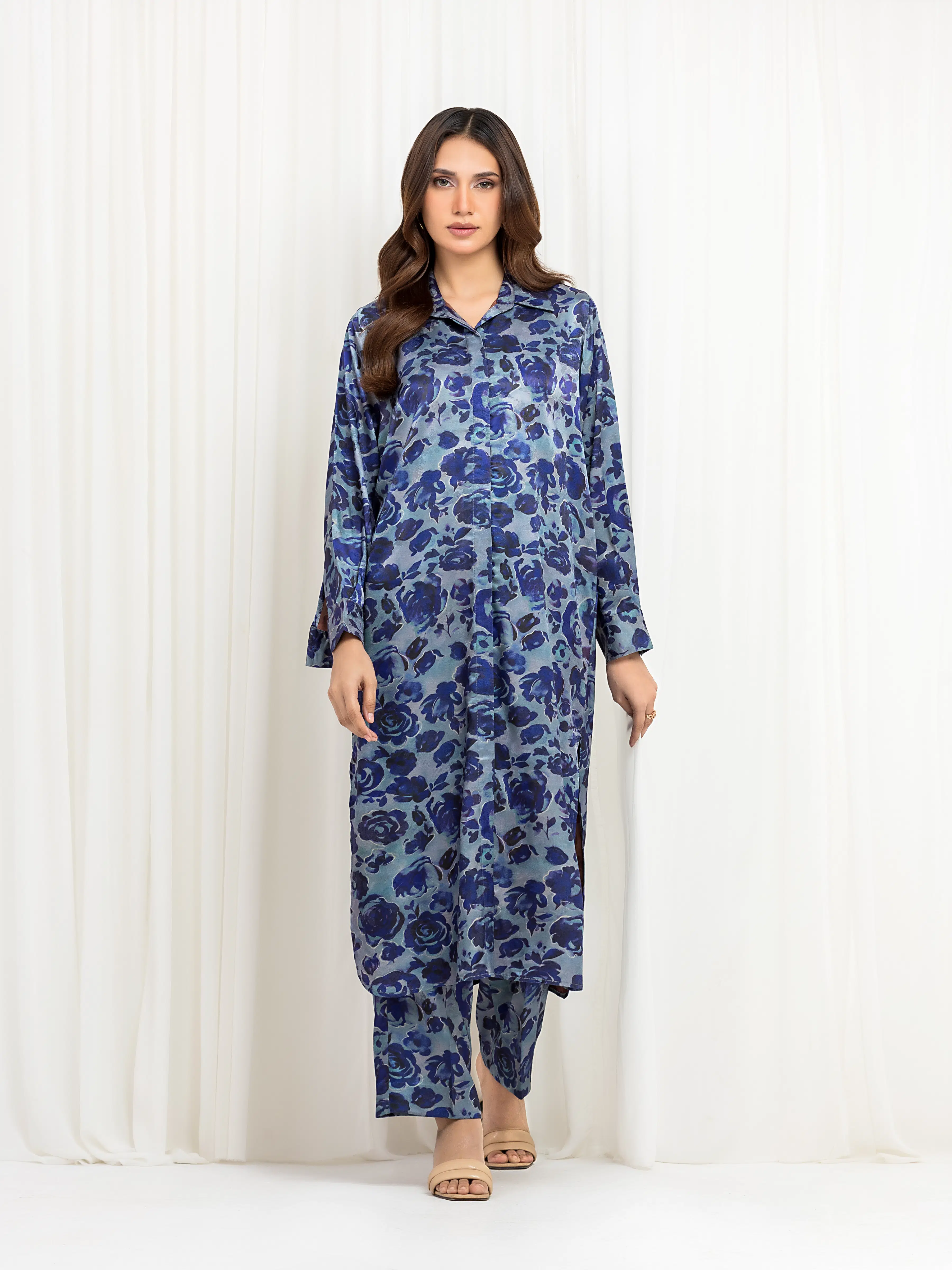 Pret Printed Satin Co-Ord Set - EWTKP6-86148ST