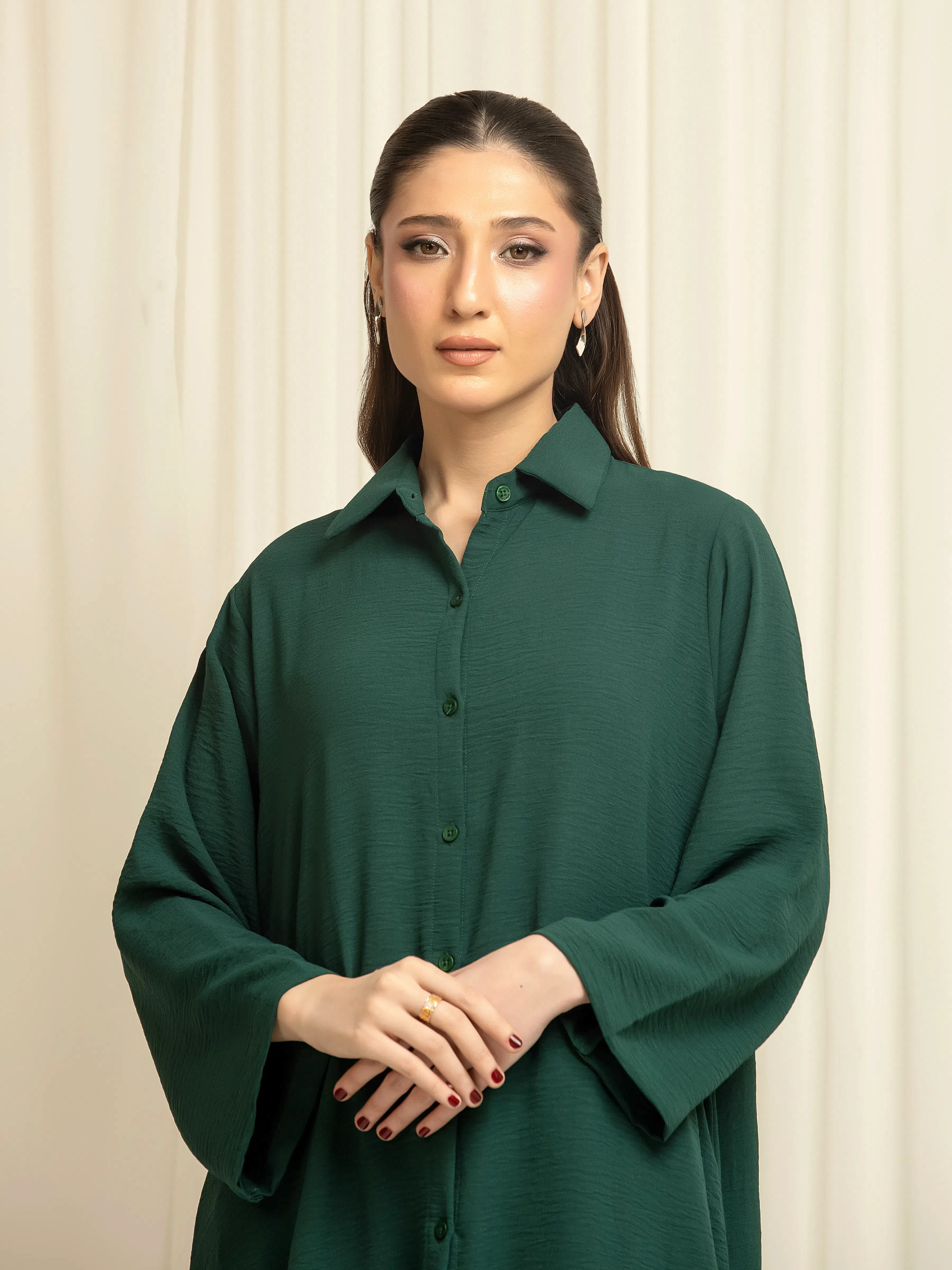 Pret Solid Crepe Polyester Co-Ord Set - EWTKS6-86114ST - Image 2
