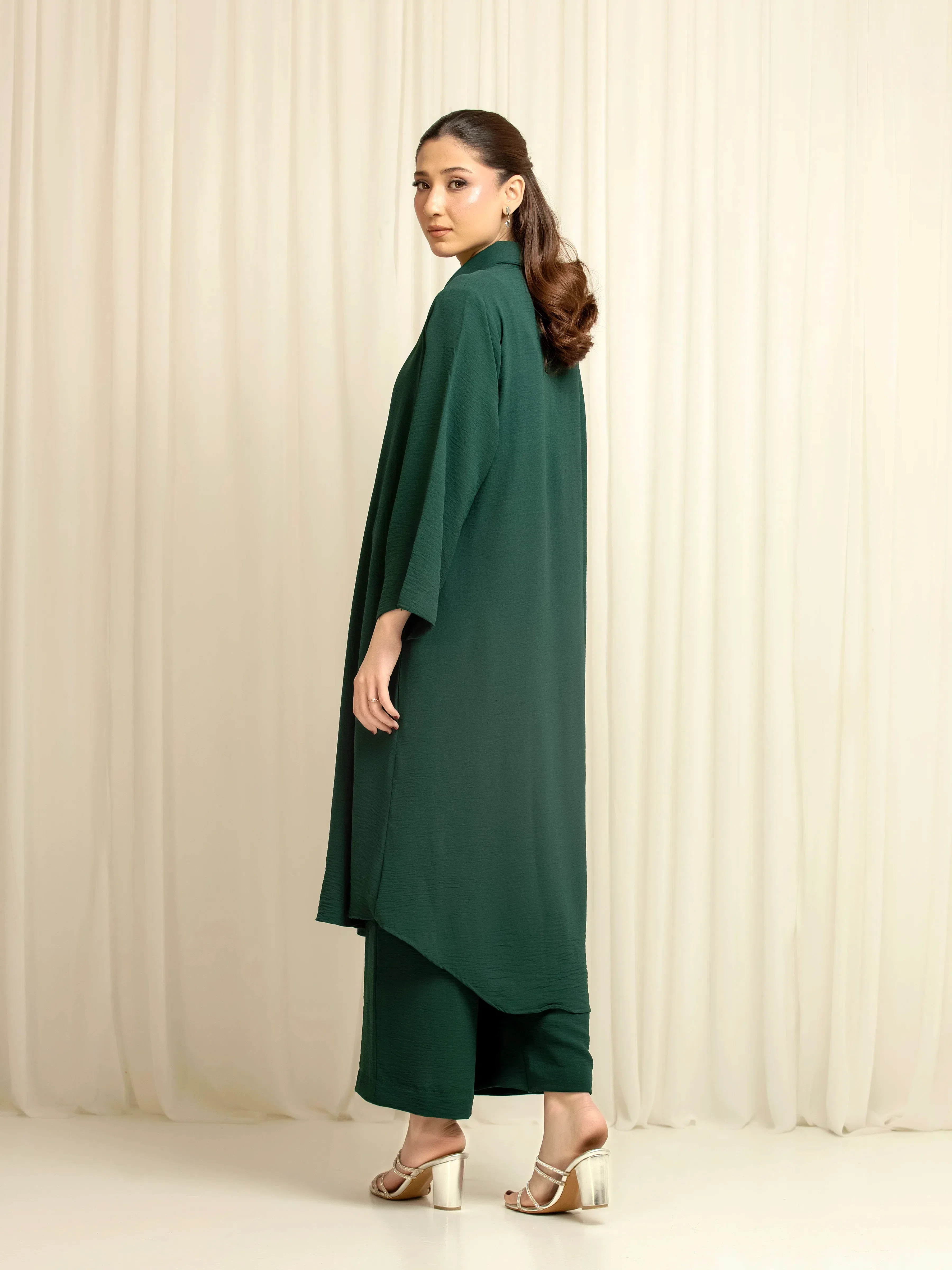 Pret Solid Crepe Polyester Co-Ord Set - EWTKS6-86114ST - Image 5