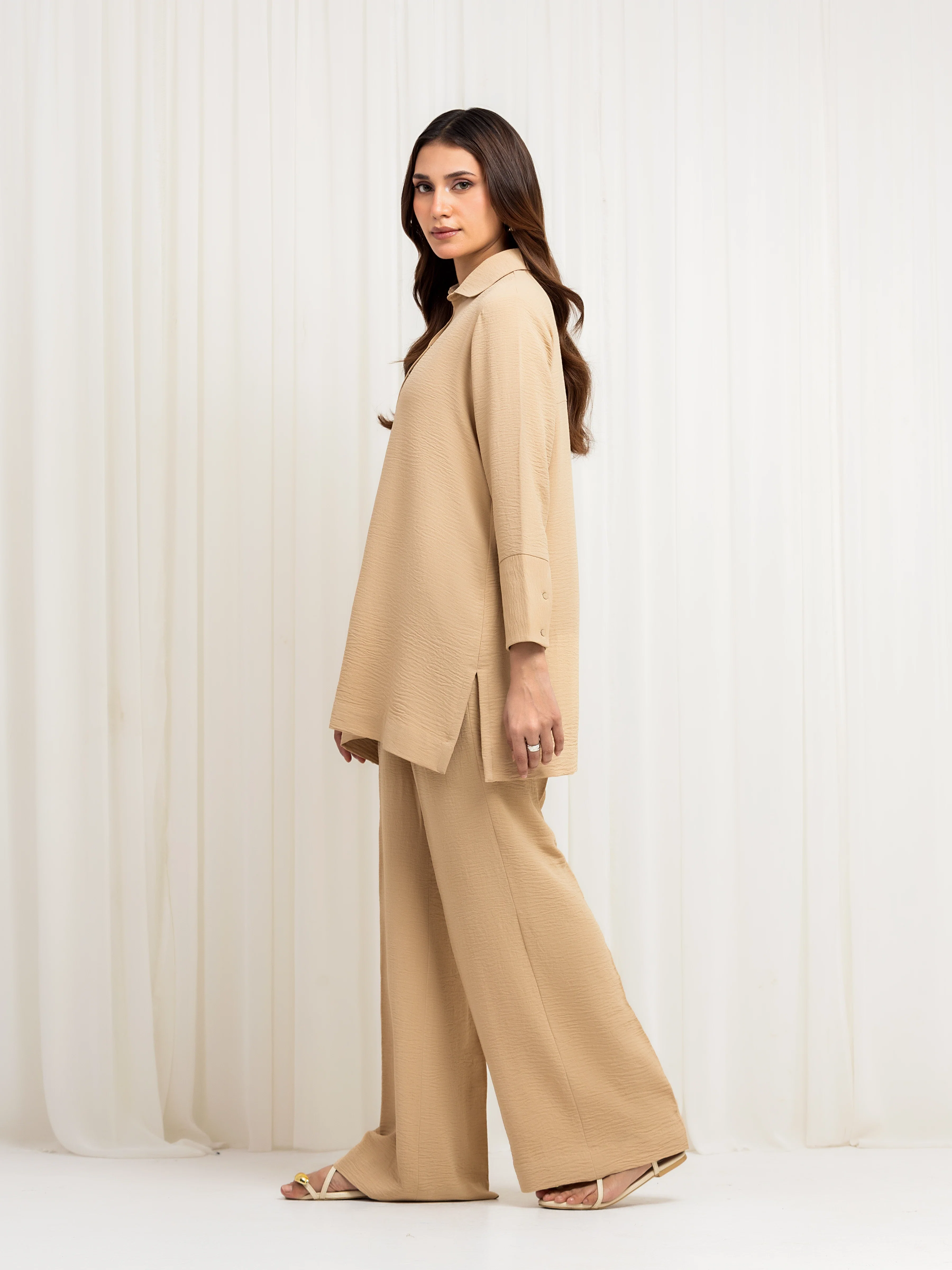 Pret Solid Crepe Polyester Co-Ord Set - EWTKS6-86111ST - Image 4
