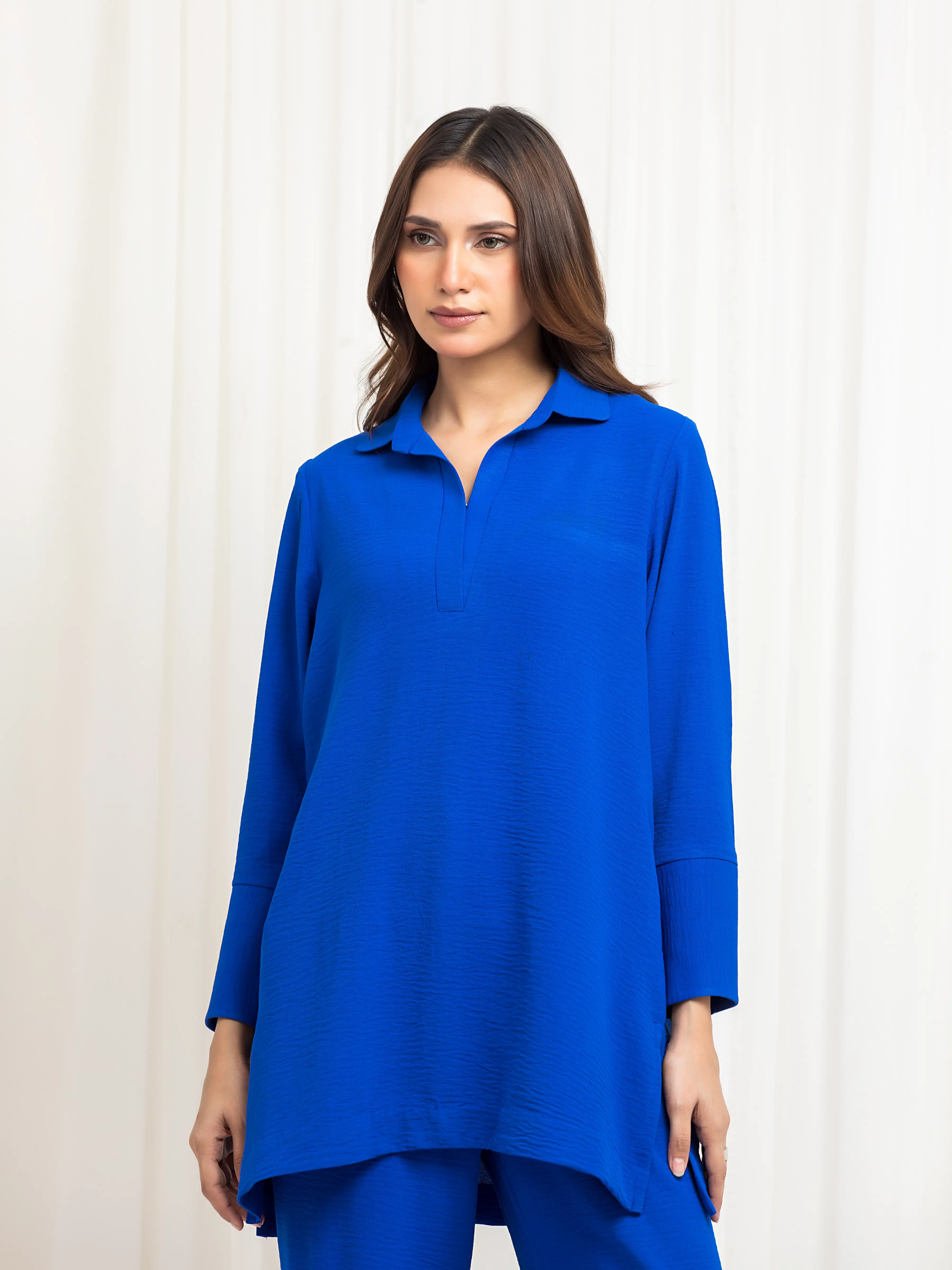 Pret Solid Crepe Polyester Co-Ord Set - EWTKS6-86115ST - Image 2
