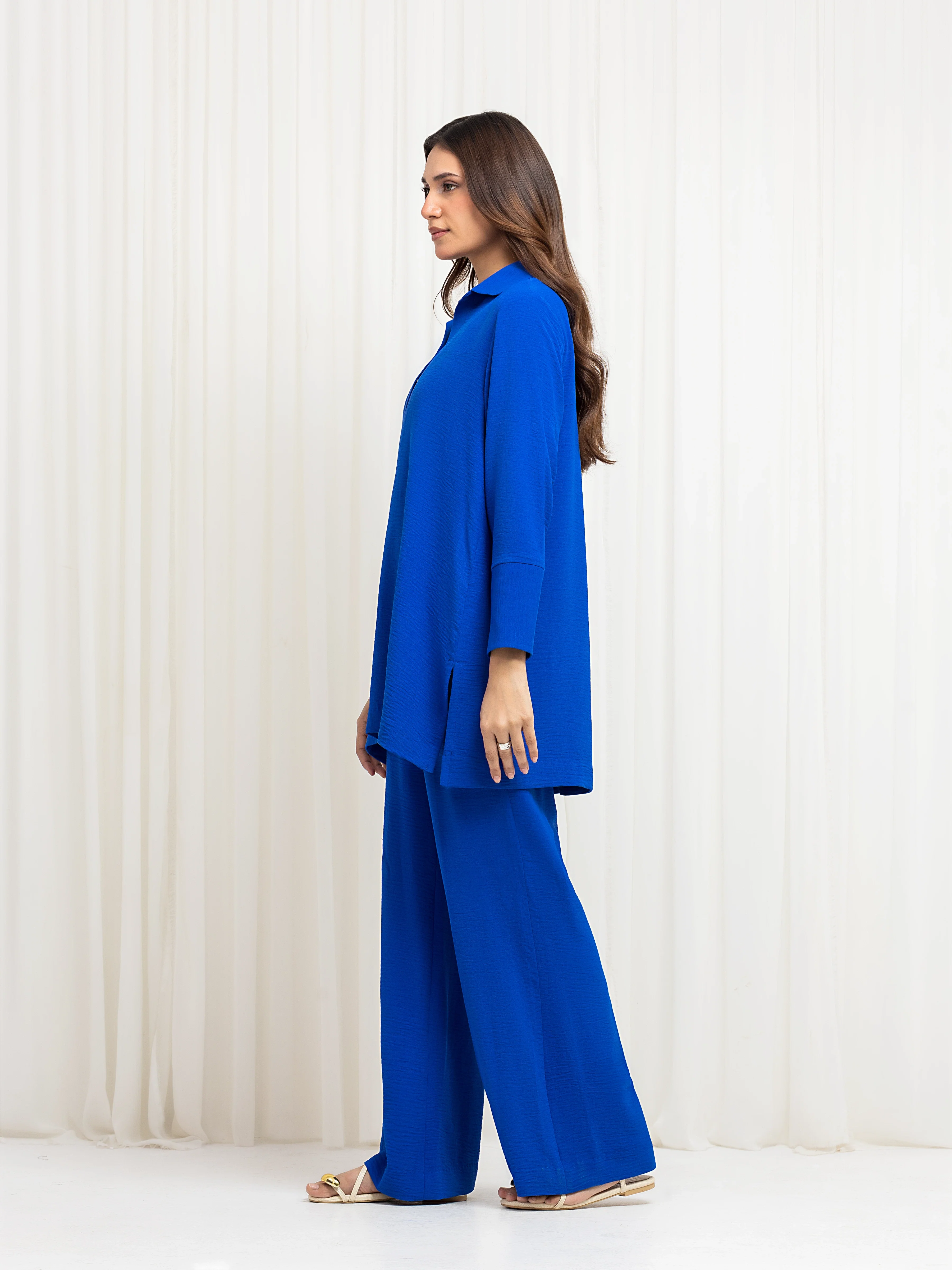 Pret Solid Crepe Polyester Co-Ord Set - EWTKS6-86115ST - Image 5